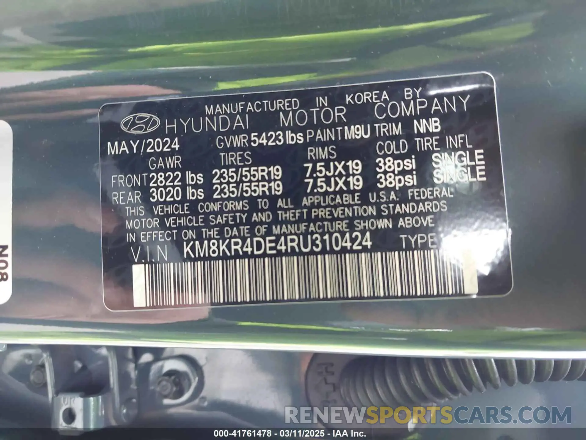 9 Photograph of a damaged car KM8KR4DE4RU310424 HYUNDAI IONIQ 5 2024