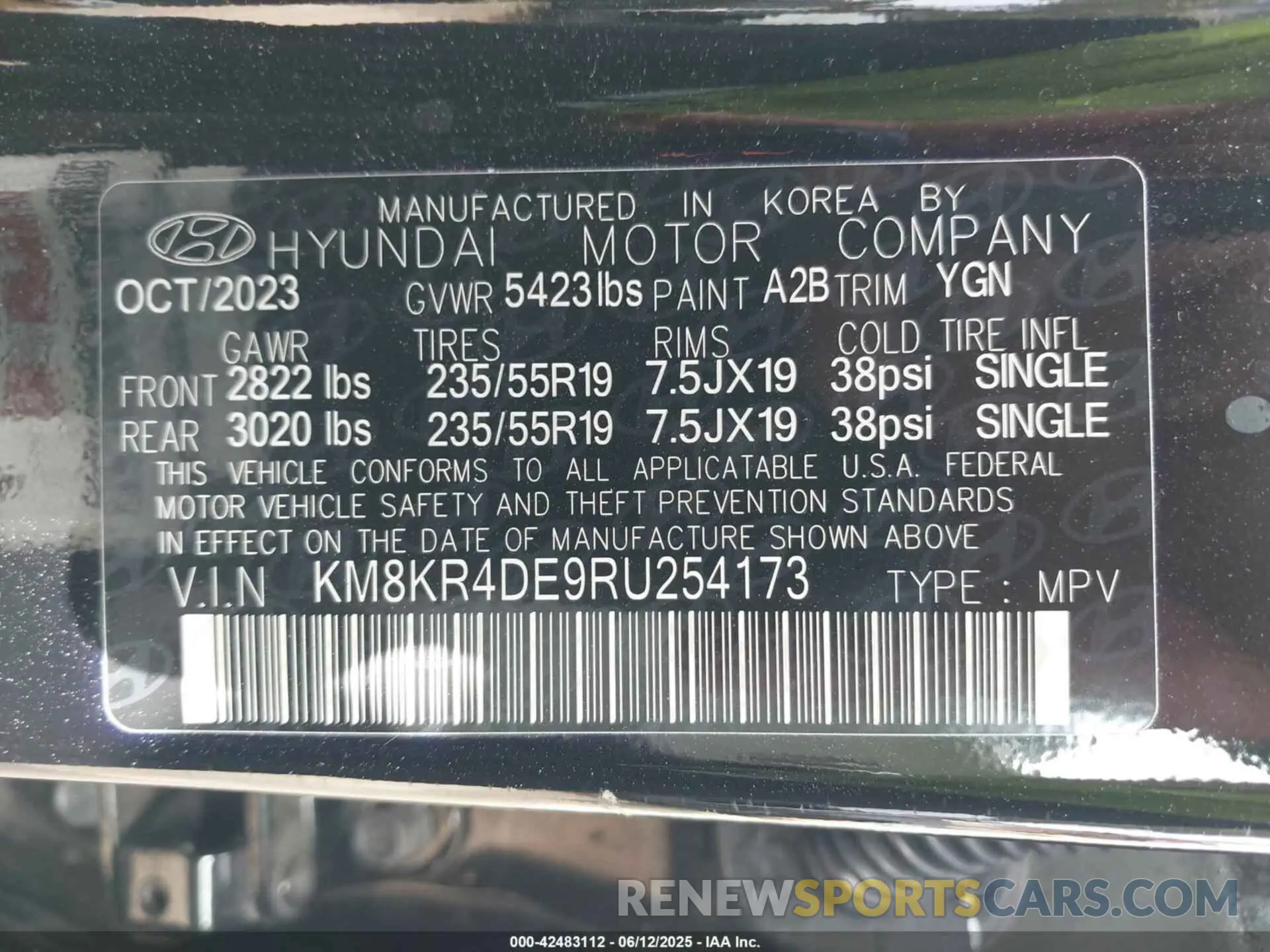 9 Photograph of a damaged car KM8KR4DE9RU254173 HYUNDAI IONIQ 5 2024