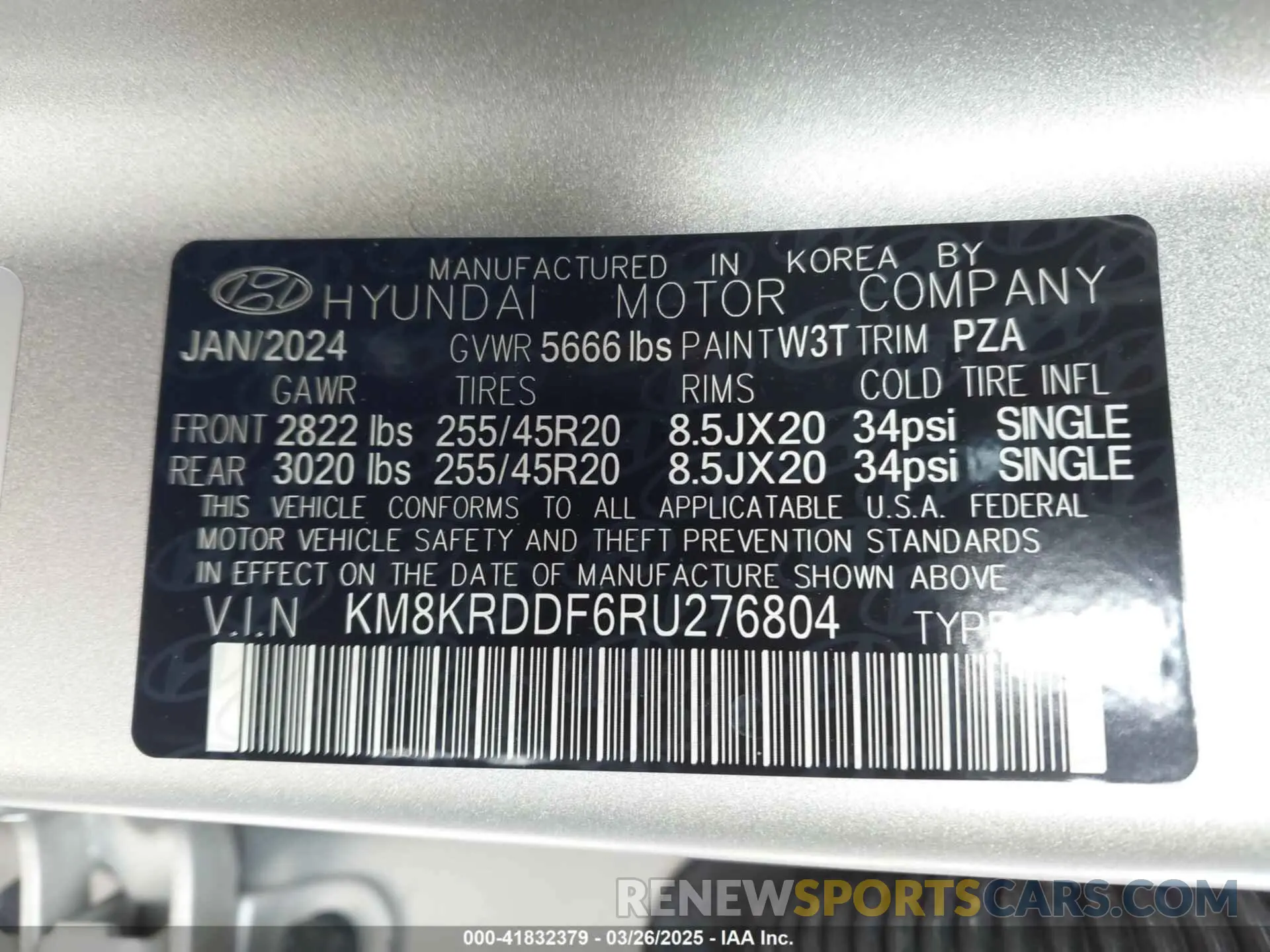 9 Photograph of a damaged car KM8KRDDF6RU276804 HYUNDAI IONIQ 5 2024