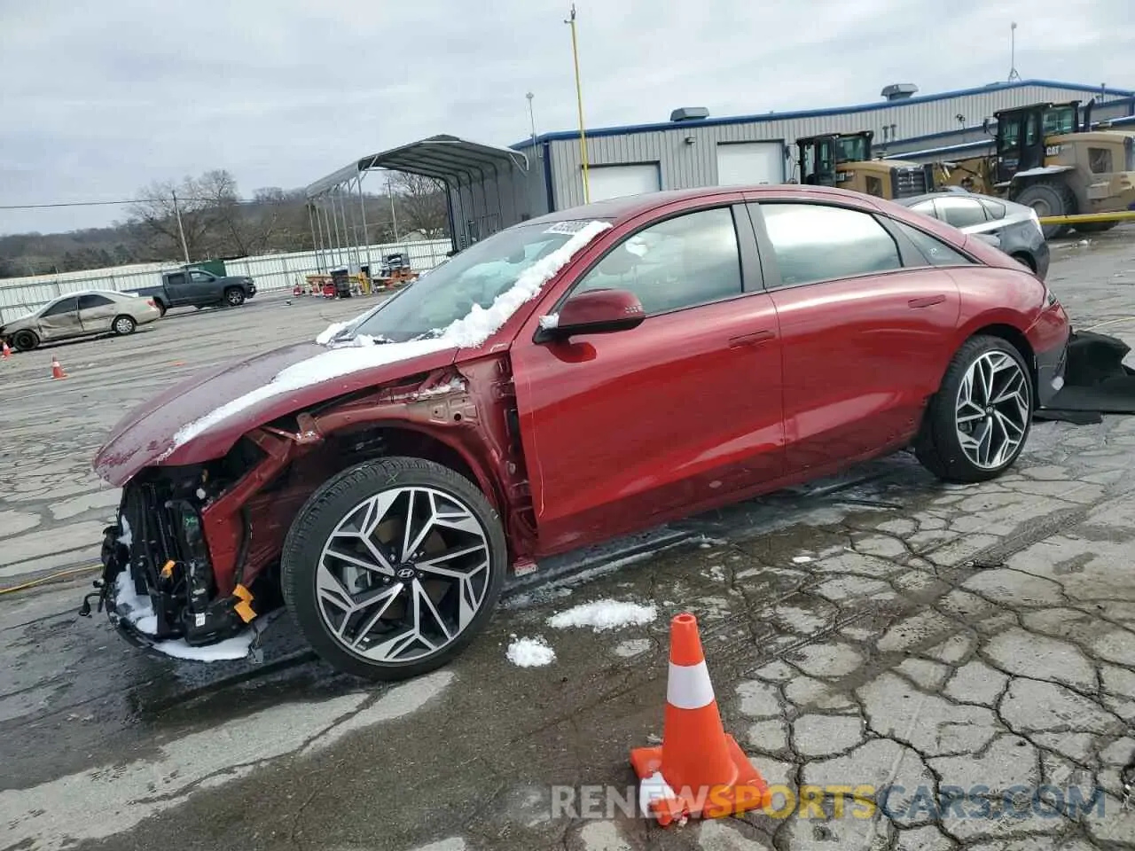 1 Photograph of a damaged car KMHM34AA4PA047670 HYUNDAI IONIQ 6 SE 2023