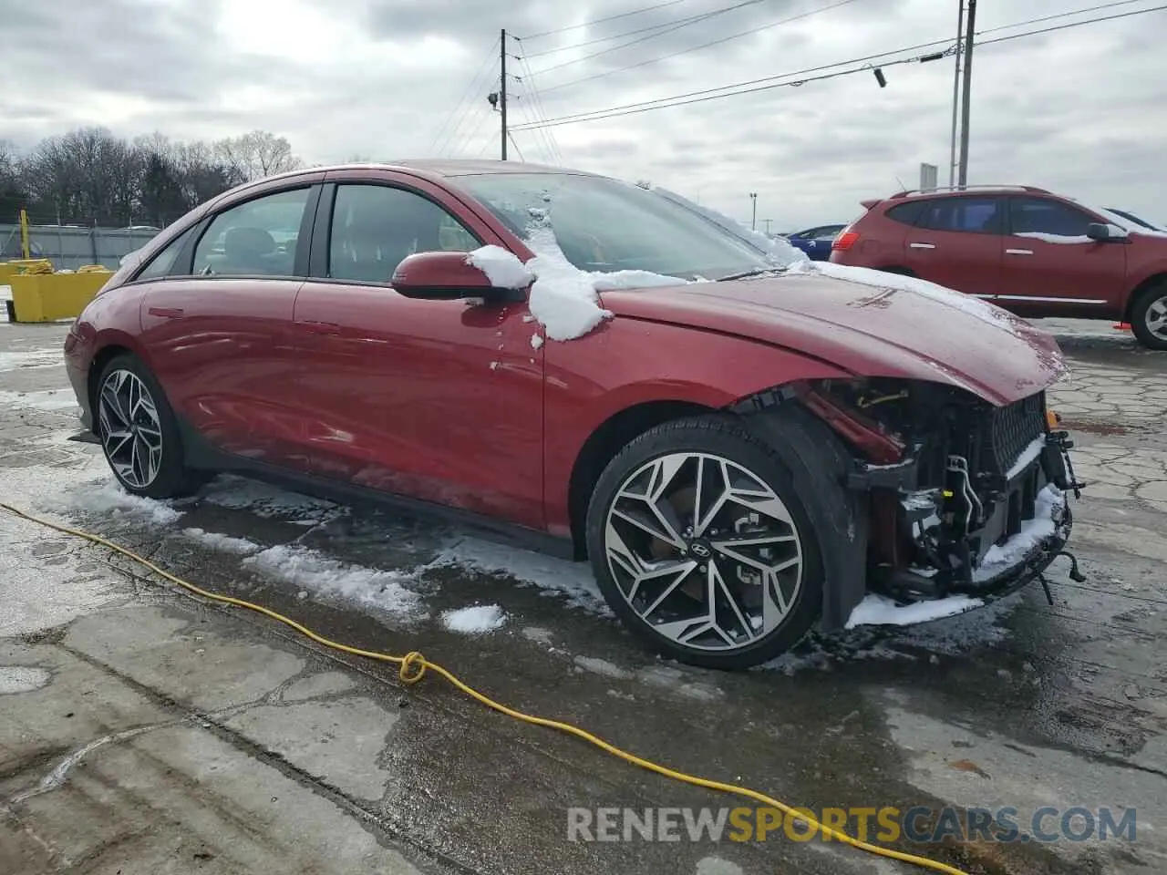 4 Photograph of a damaged car KMHM34AA4PA047670 HYUNDAI IONIQ 6 SE 2023