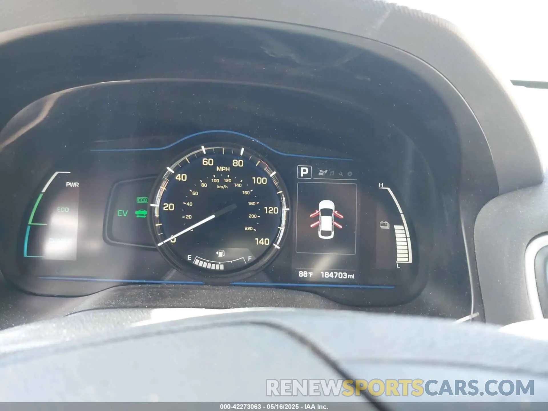 7 Photograph of a damaged car KMHC65LC0KU175841 HYUNDAI IONIQ HYBRID 2019
