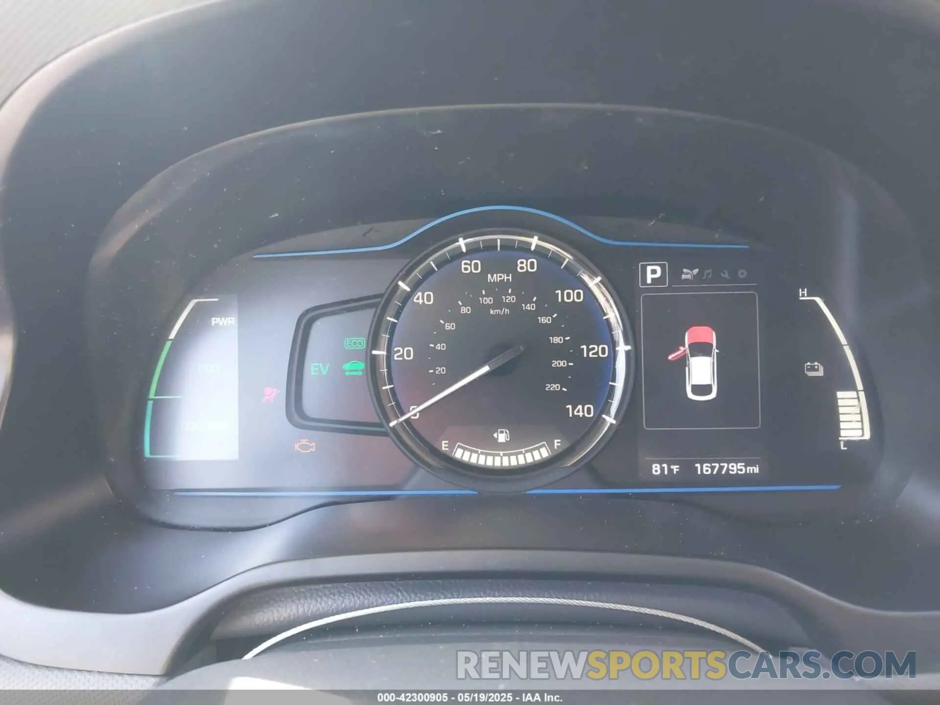 7 Photograph of a damaged car KMHC65LC0KU179940 HYUNDAI IONIQ HYBRID 2019