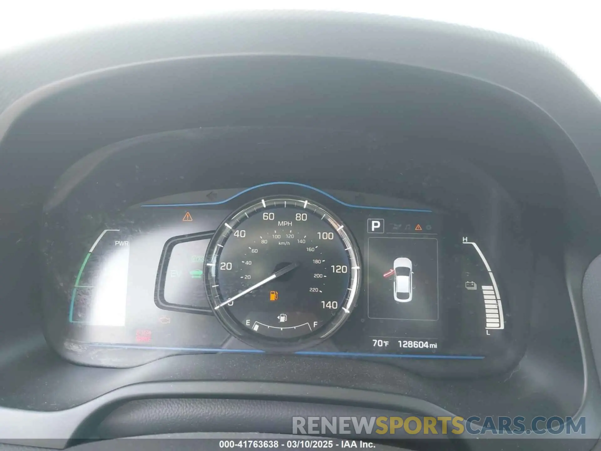 7 Photograph of a damaged car KMHC65LC5KU170876 HYUNDAI IONIQ HYBRID 2019