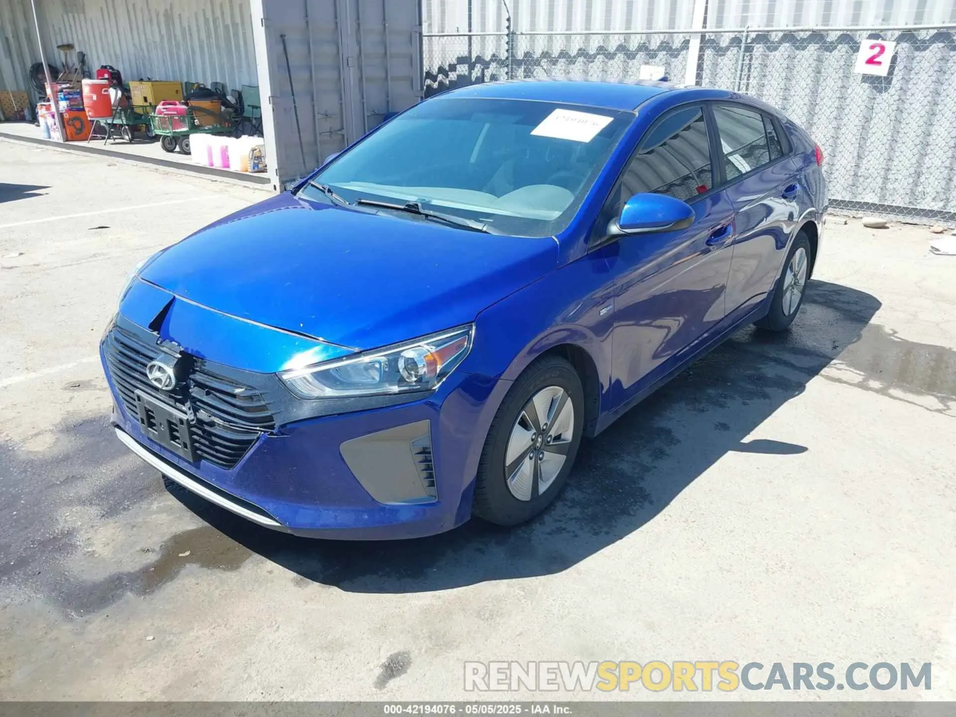 2 Фотография поврежденного автомобиля KMHC65LC8KU170791 HYUNDAI IONIQ HYBRID 2019