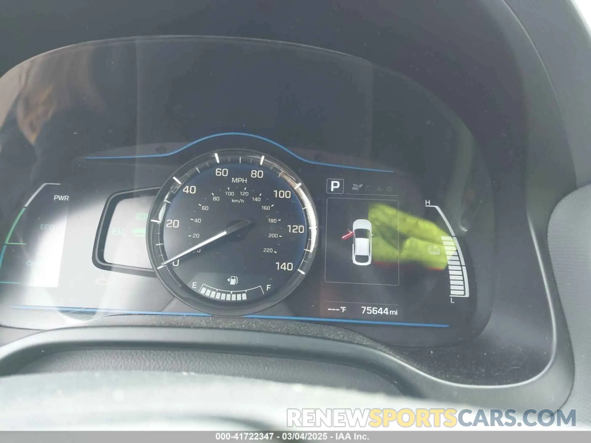 7 Photograph of a damaged car KMHC65LC9KU122779 HYUNDAI IONIQ HYBRID 2019