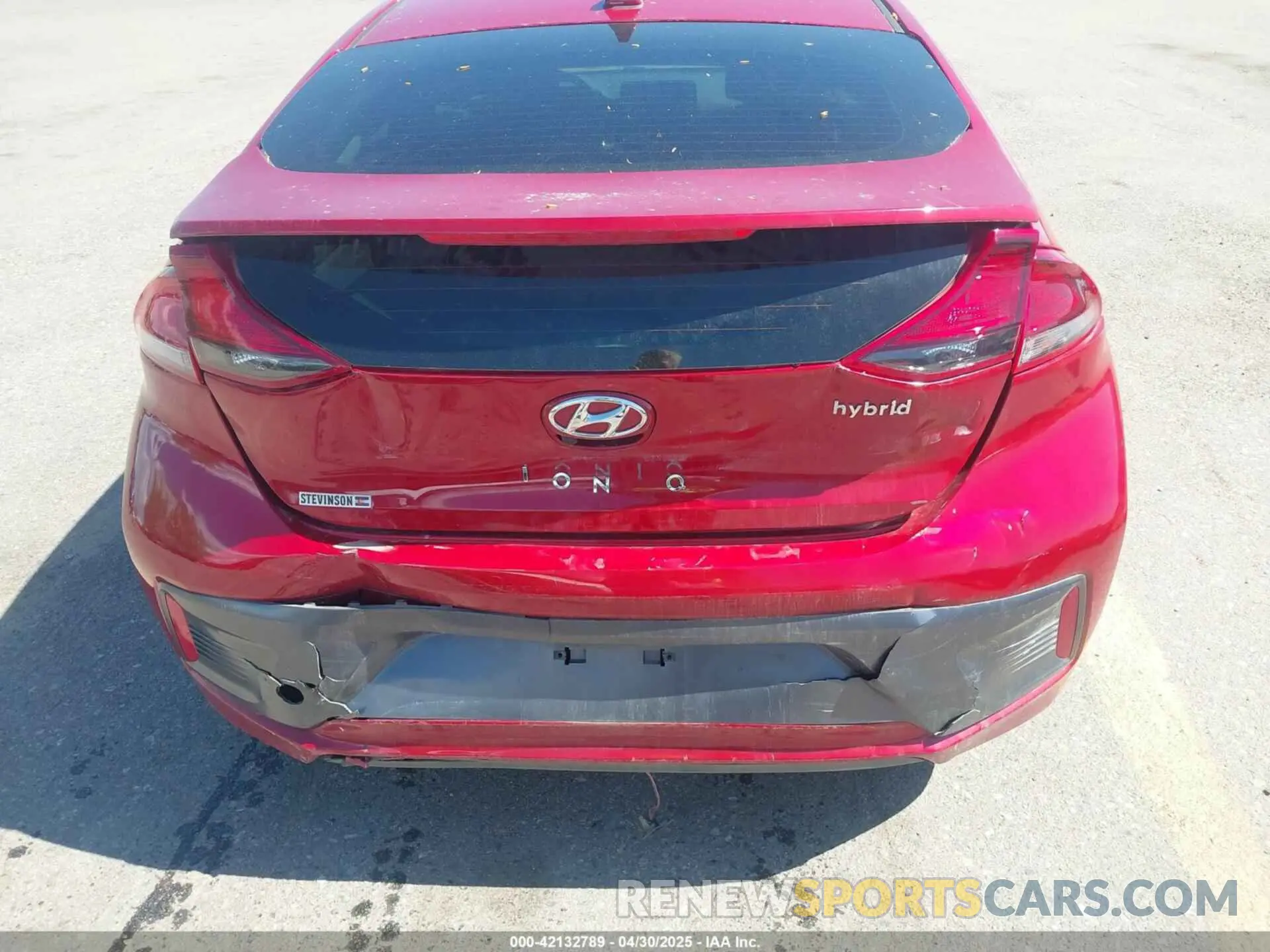 6 Photograph of a damaged car KMHC75LC4MU251111 HYUNDAI IONIQ HYBRID 2021