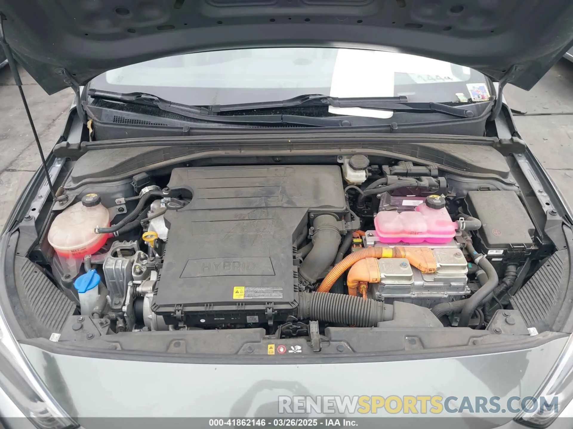 10 Photograph of a damaged car KMHC65LC0NU281307 HYUNDAI IONIQ HYBRID 2022