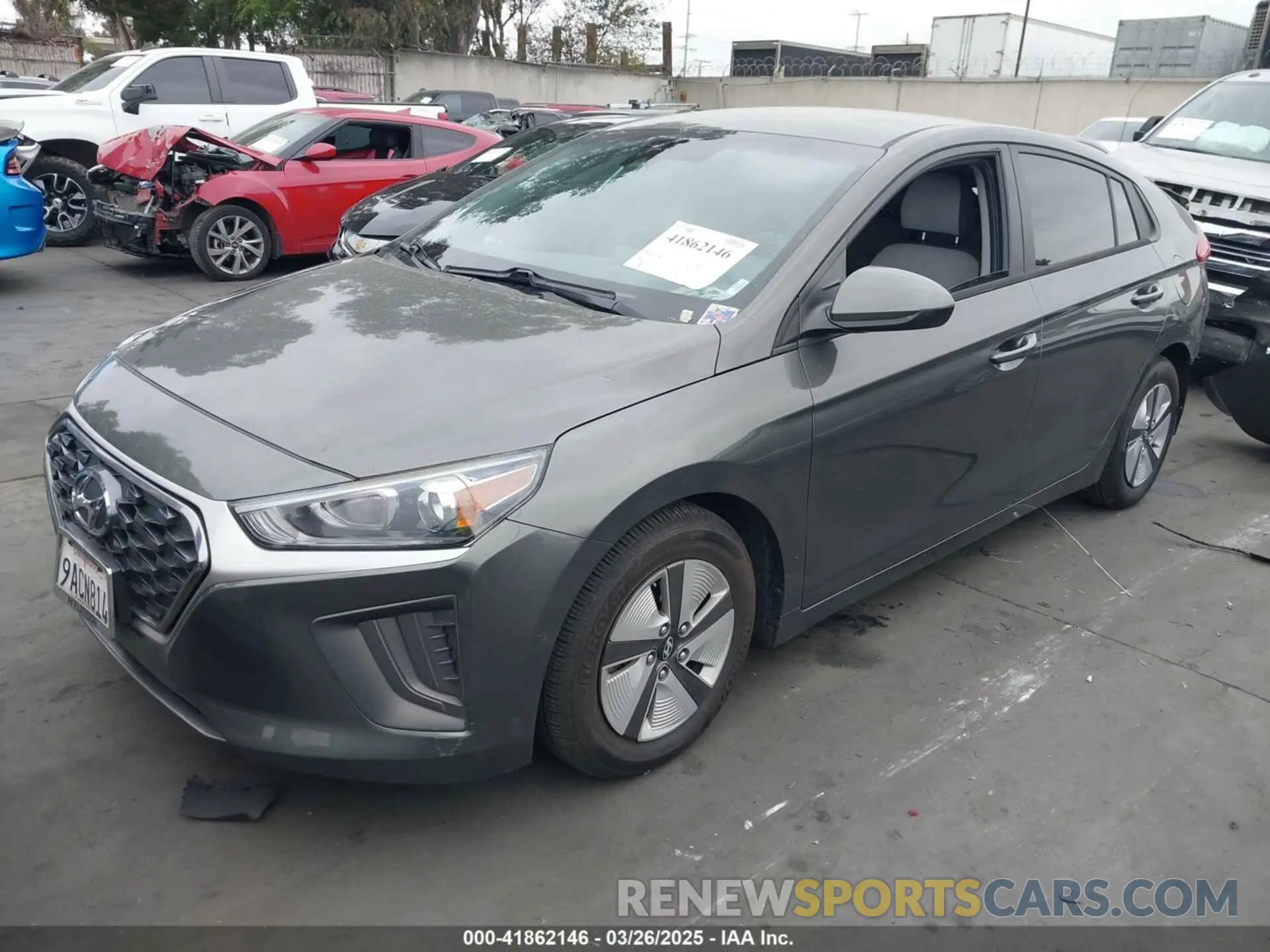 2 Photograph of a damaged car KMHC65LC0NU281307 HYUNDAI IONIQ HYBRID 2022