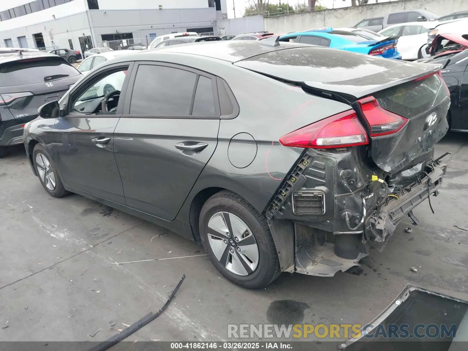3 Photograph of a damaged car KMHC65LC0NU281307 HYUNDAI IONIQ HYBRID 2022
