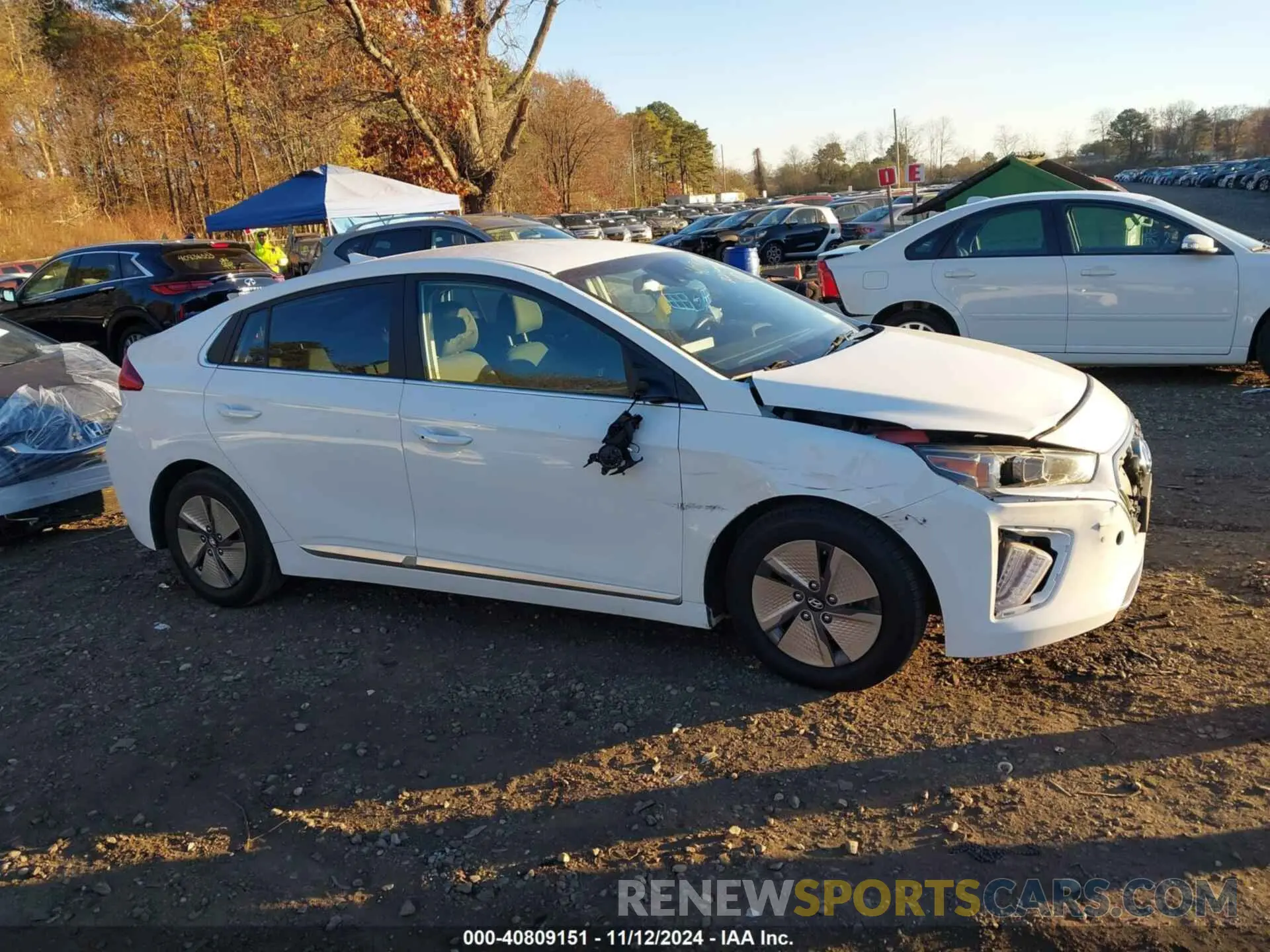 13 Фотография поврежденного автомобиля KMHC75LC3NU275210 HYUNDAI IONIQ HYBRID 2022