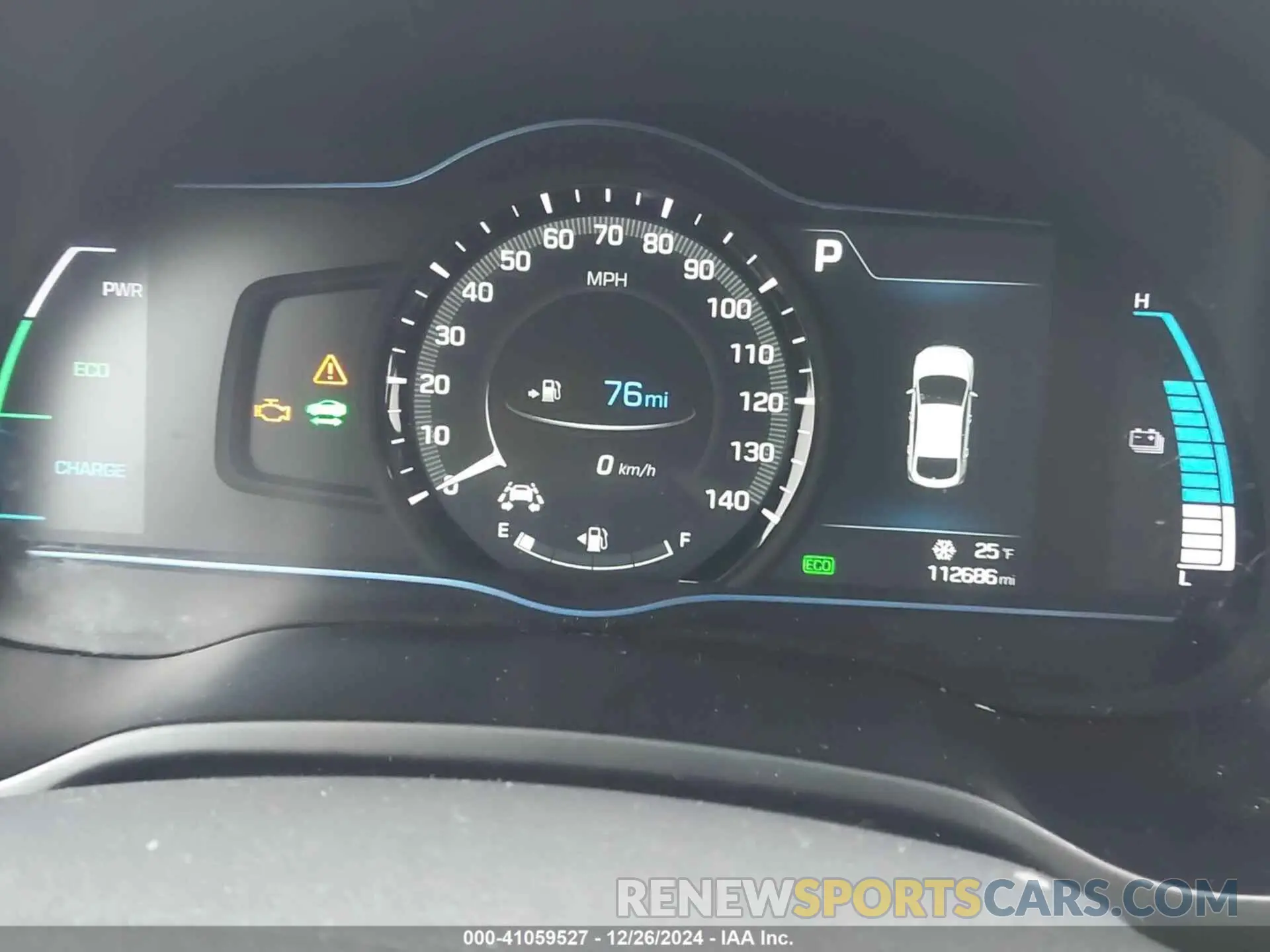3 Фотография поврежденного автомобиля KMHC75LD7KU147976 HYUNDAI IONIQ PLUG-IN HYBRID 2019
