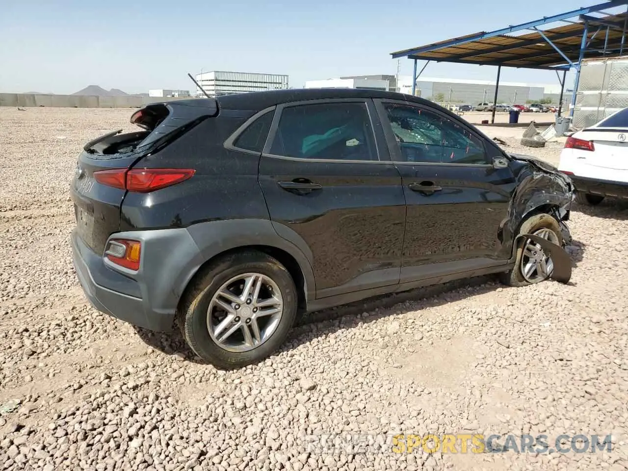 3 Photograph of a damaged car KM8K12AA0KU240651 HYUNDAI KONA 2019
