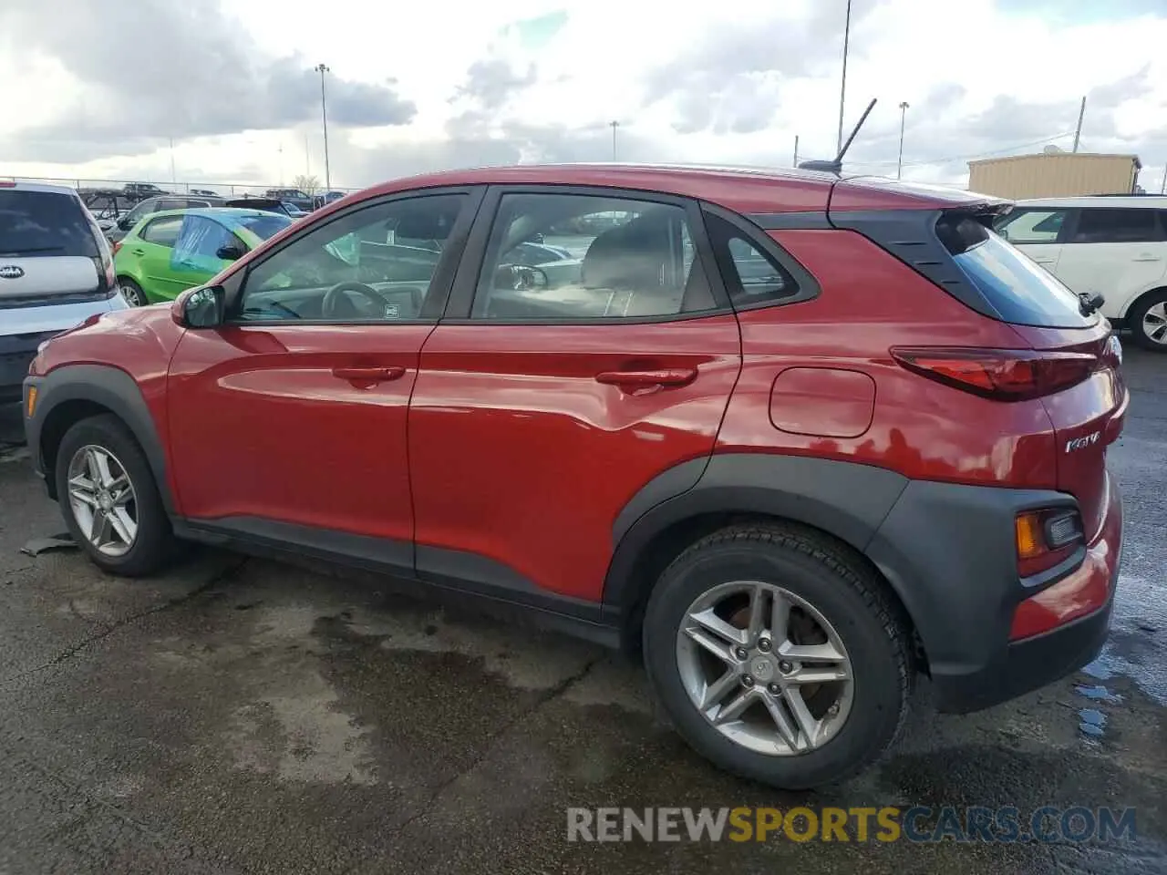 2 Фотография поврежденного автомобиля KM8K12AA0KU243128 HYUNDAI KONA 2019