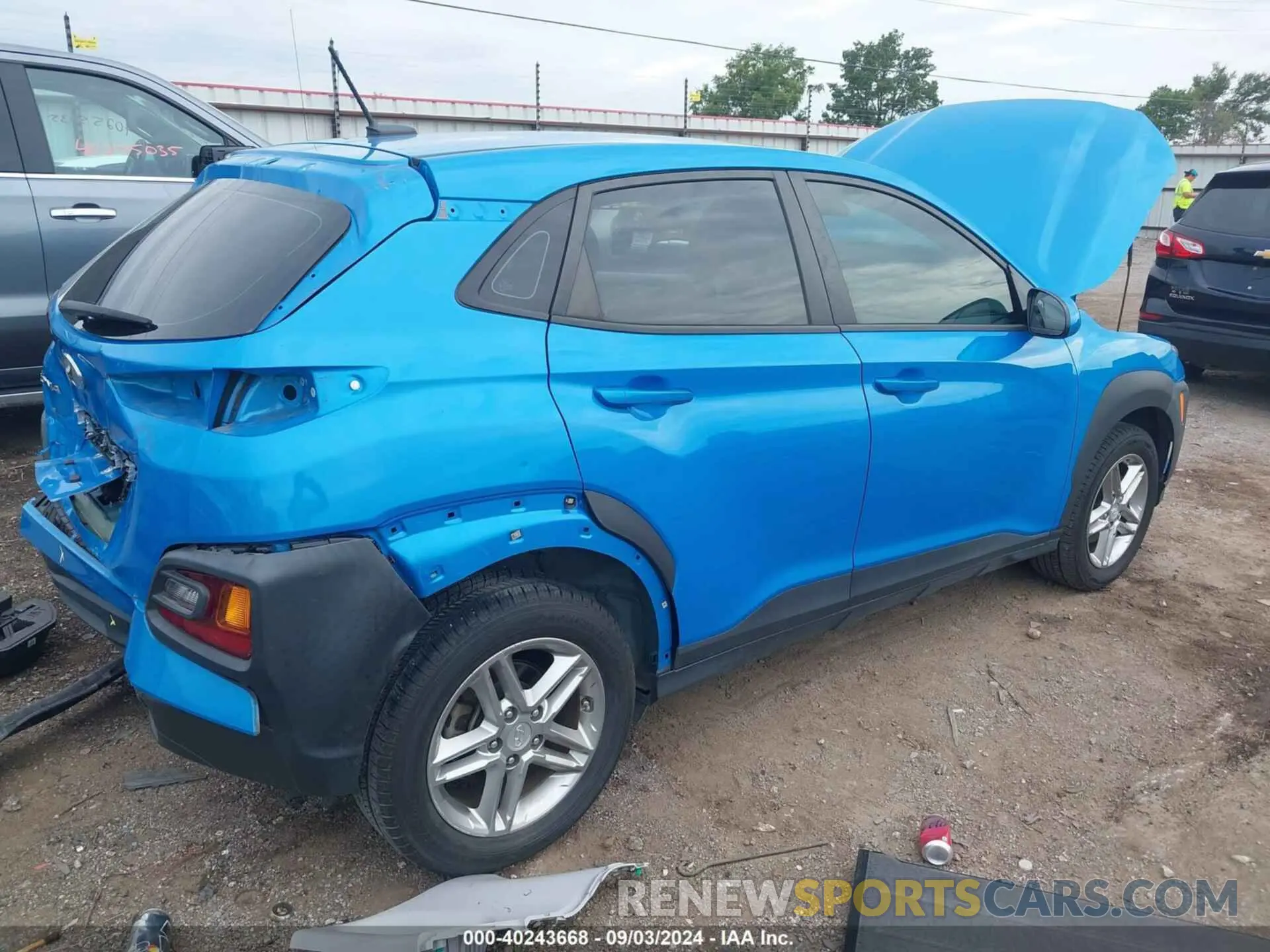 4 Фотография поврежденного автомобиля KM8K12AA0KU286254 HYUNDAI KONA 2019