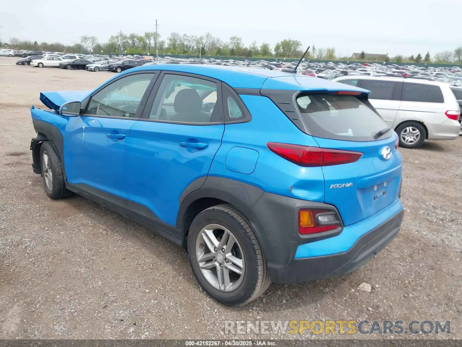 3 Photograph of a damaged car KM8K12AA0KU315851 HYUNDAI KONA 2019