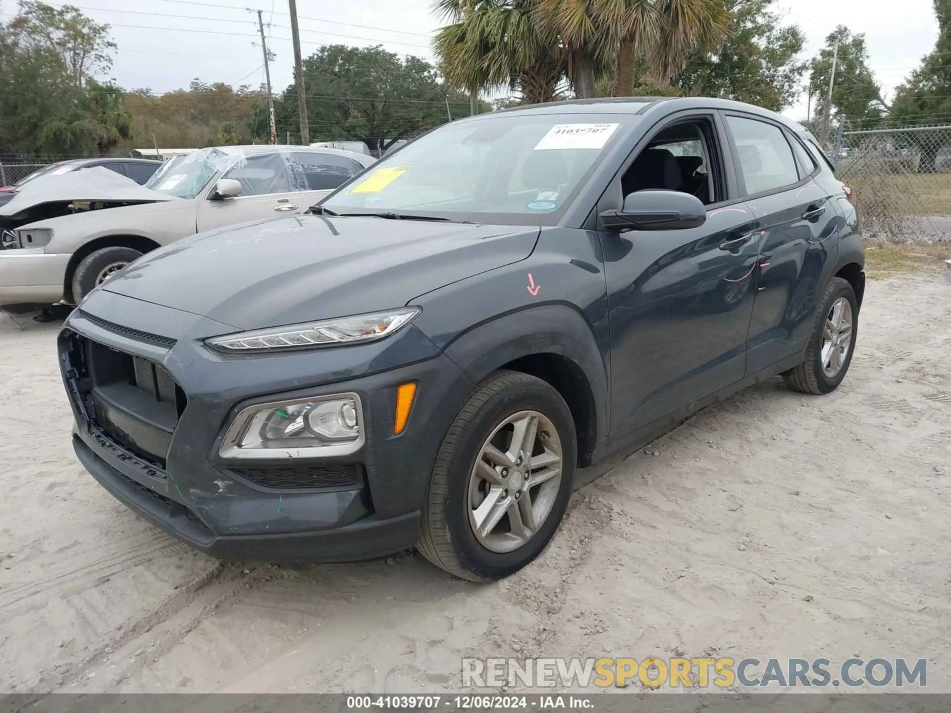 2 Photograph of a damaged car KM8K12AA1KU280513 HYUNDAI KONA 2019
