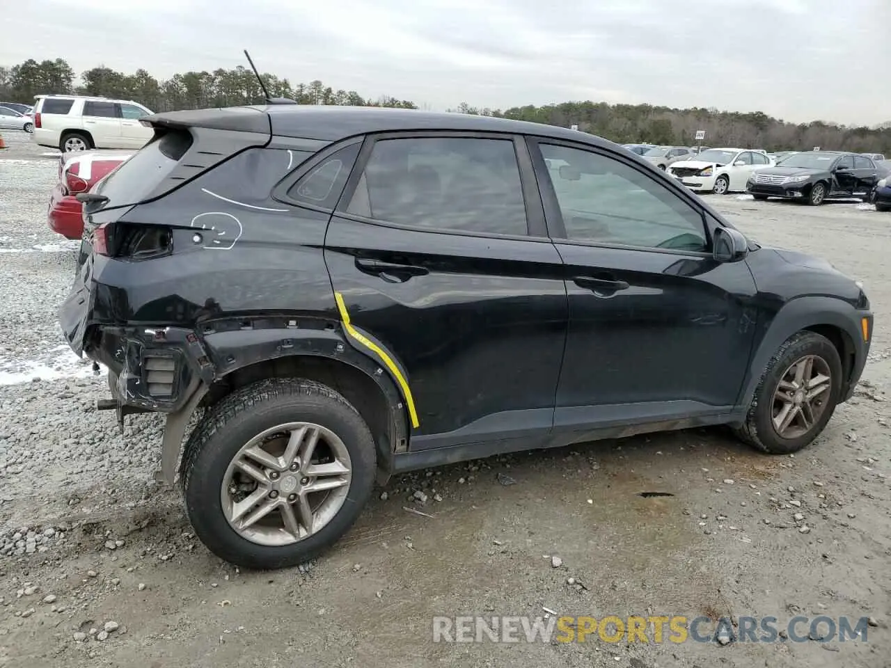 3 Photograph of a damaged car KM8K12AA4KU336184 HYUNDAI KONA 2019