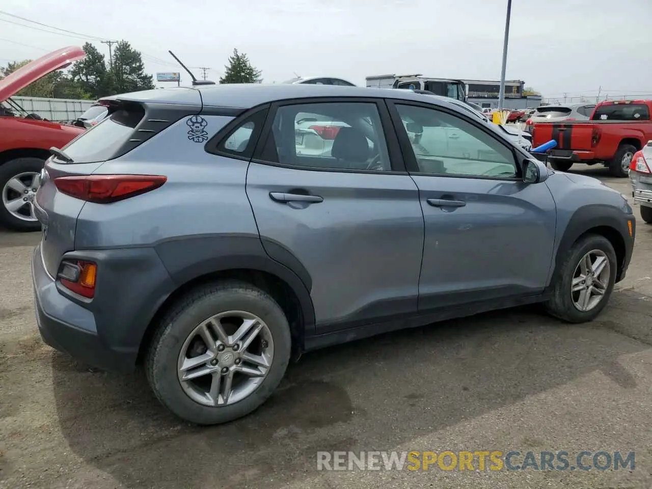 3 Photograph of a damaged car KM8K12AA7KU254899 HYUNDAI KONA 2019