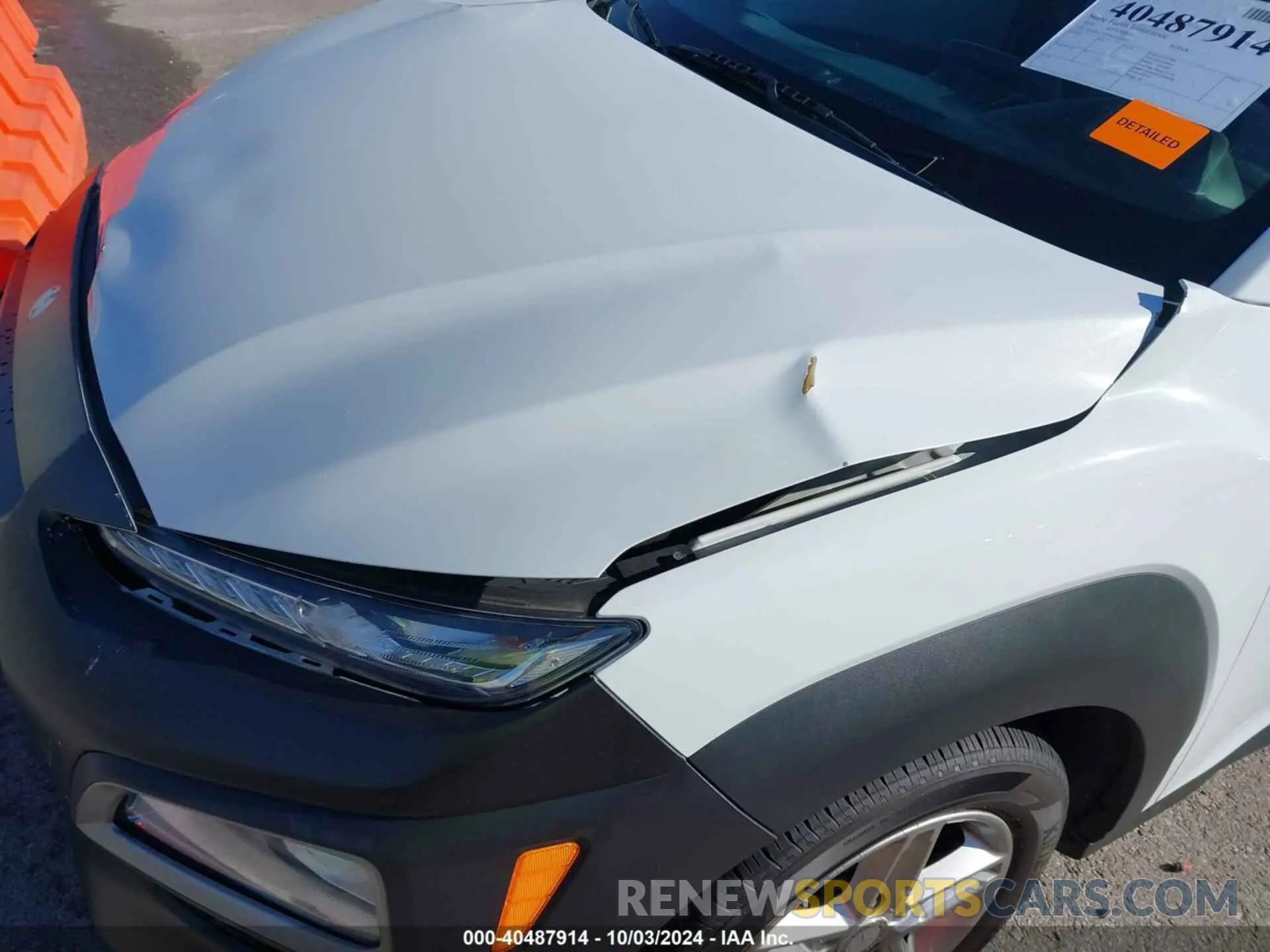 21 Photograph of a damaged car KM8K12AA8KU224617 HYUNDAI KONA 2019
