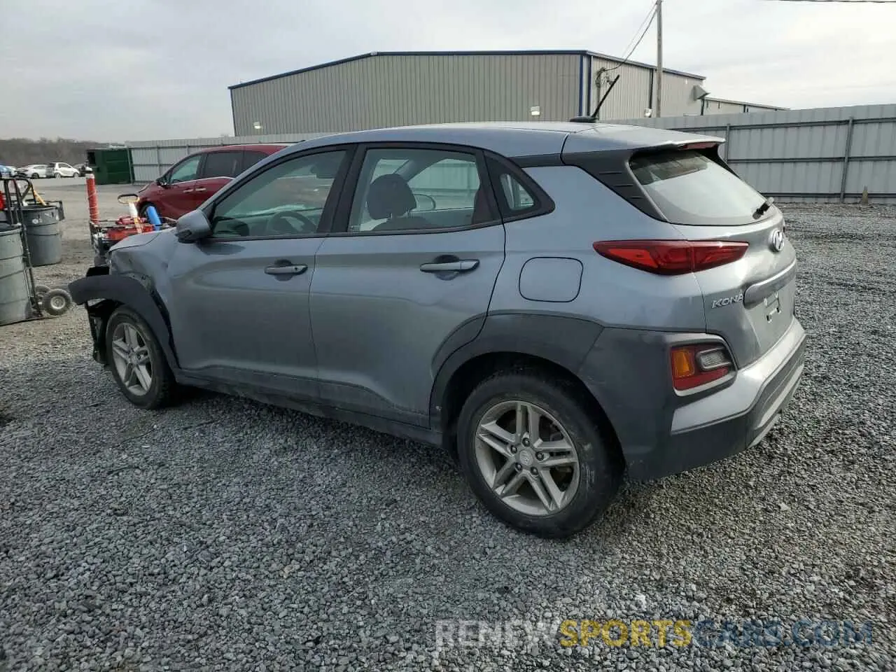 2 Photograph of a damaged car KM8K1CAA0KU217375 HYUNDAI KONA 2019
