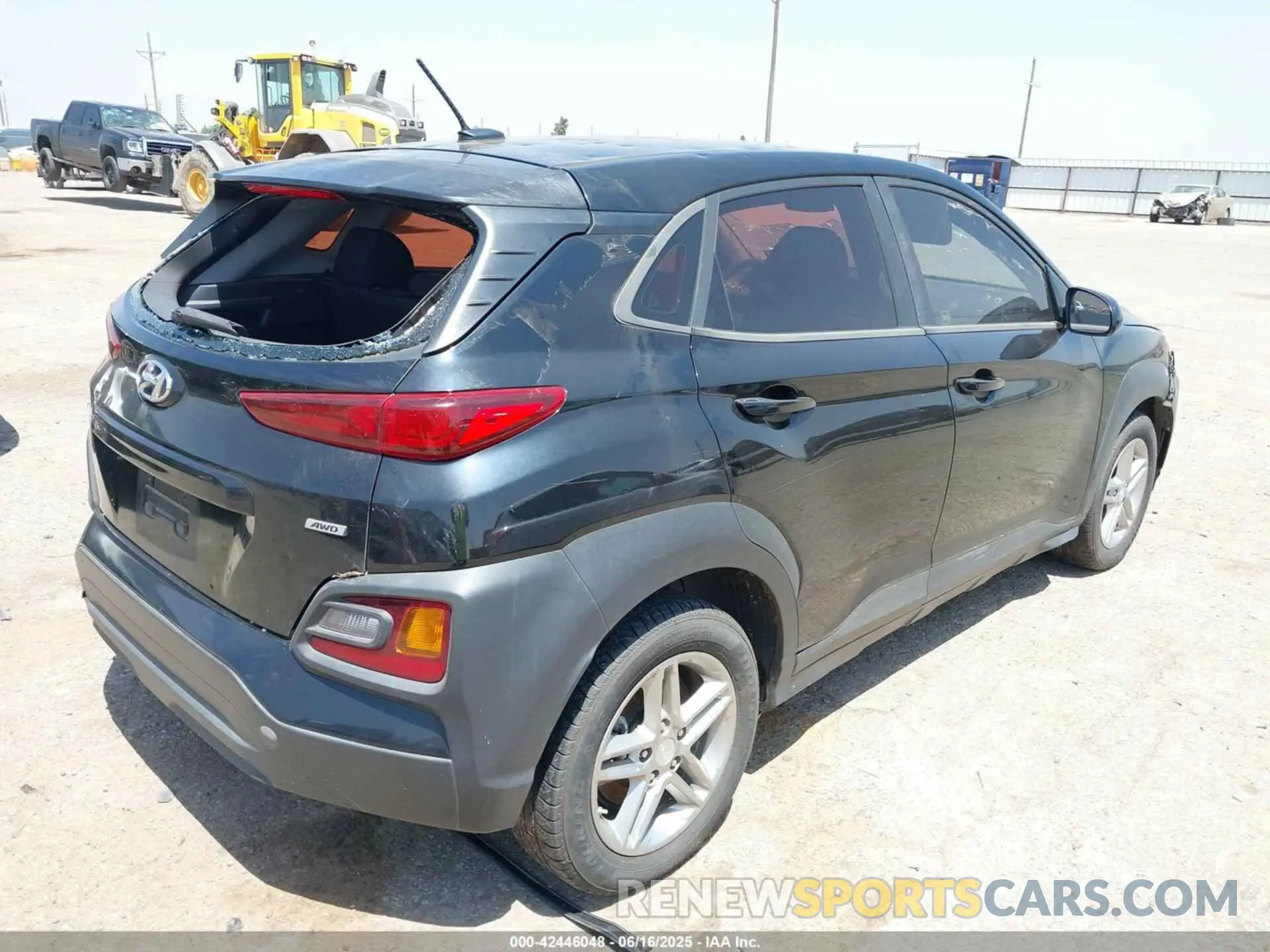 4 Photograph of a damaged car KM8K1CAA0KU292500 HYUNDAI KONA 2019