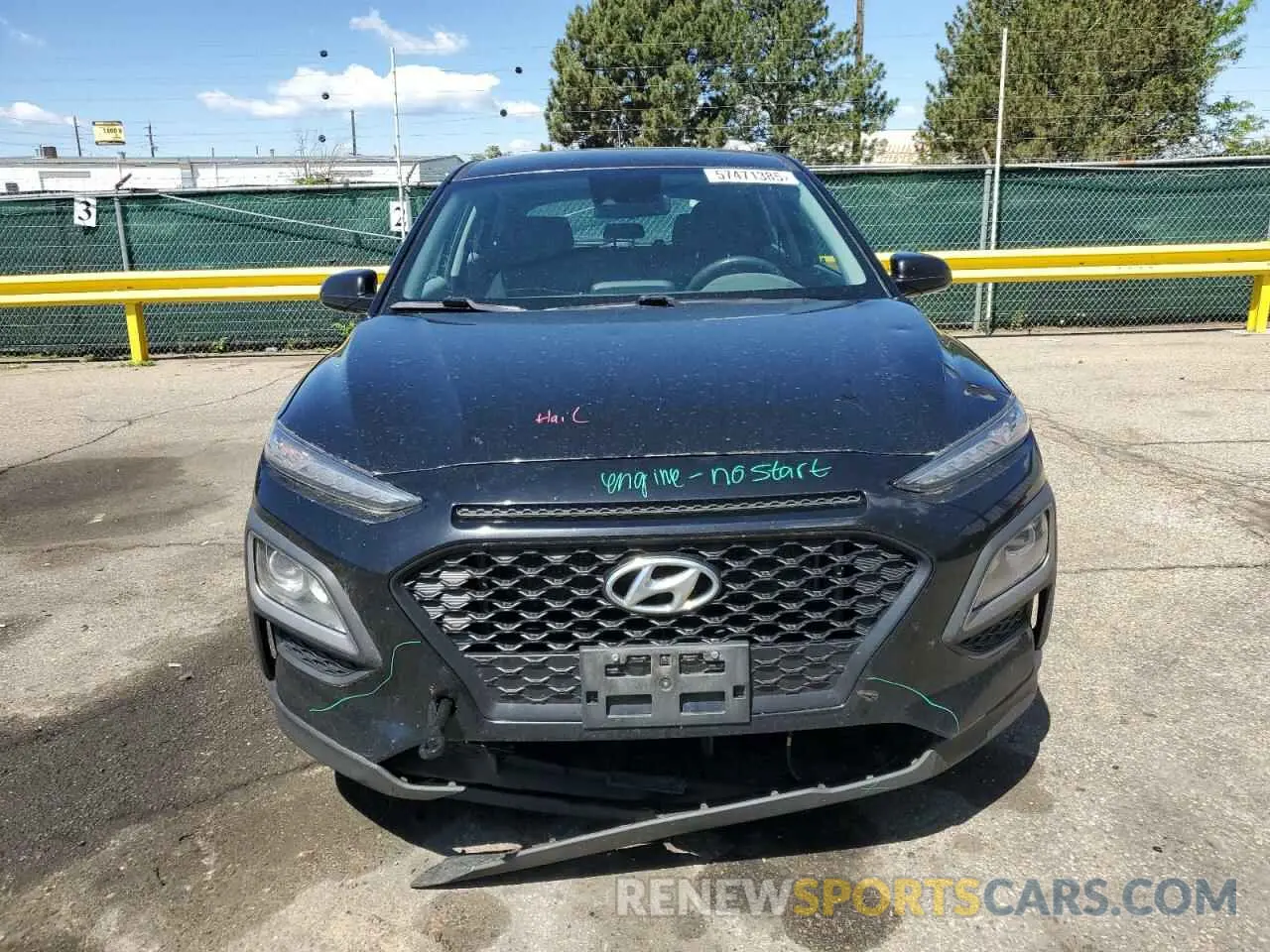 5 Photograph of a damaged car KM8K1CAA3KU217063 HYUNDAI KONA 2019