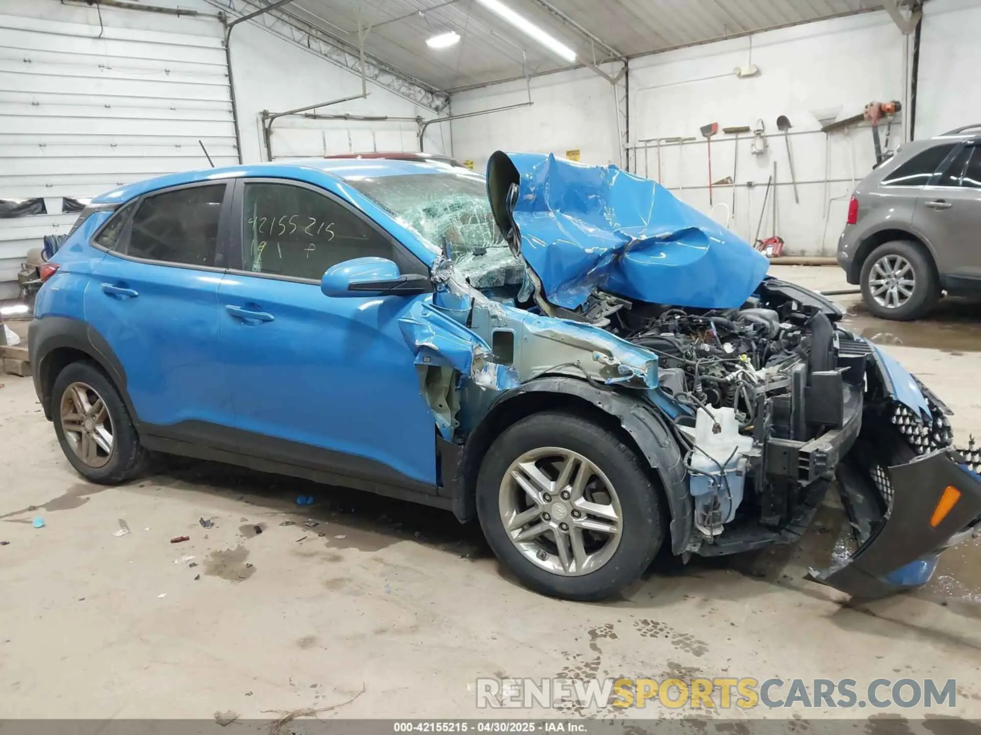 1 Photograph of a damaged car KM8K1CAA3KU217712 HYUNDAI KONA 2019