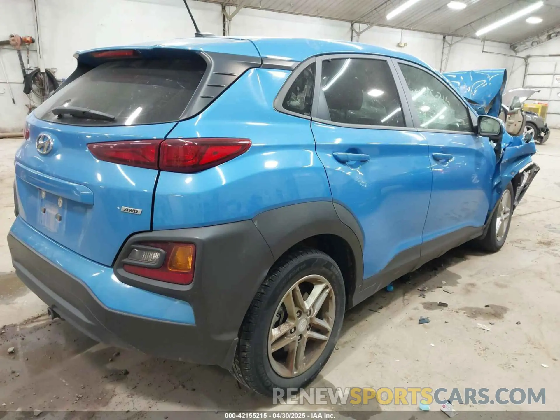 4 Photograph of a damaged car KM8K1CAA3KU217712 HYUNDAI KONA 2019