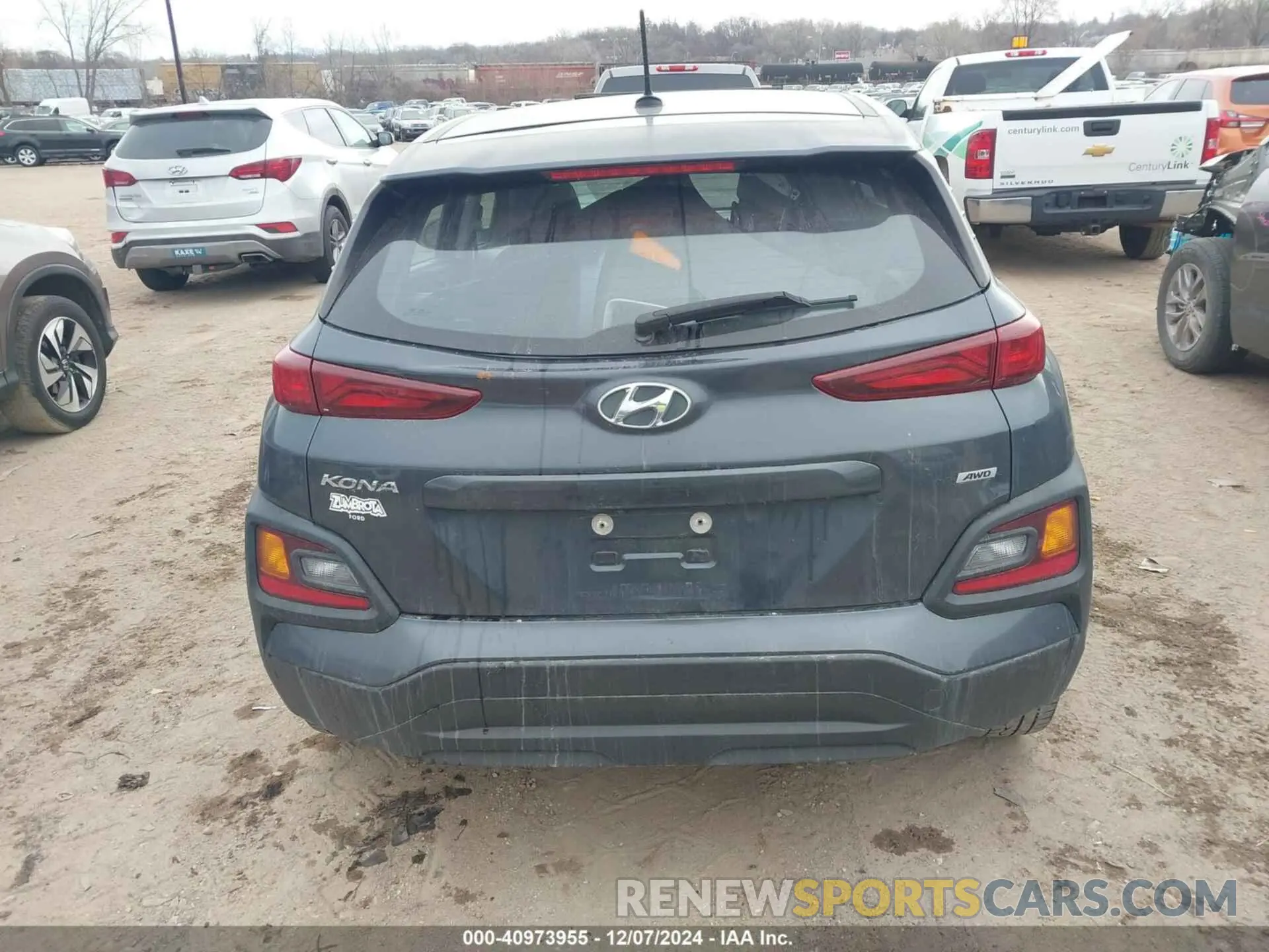 16 Photograph of a damaged car KM8K1CAA6KU299032 HYUNDAI KONA 2019