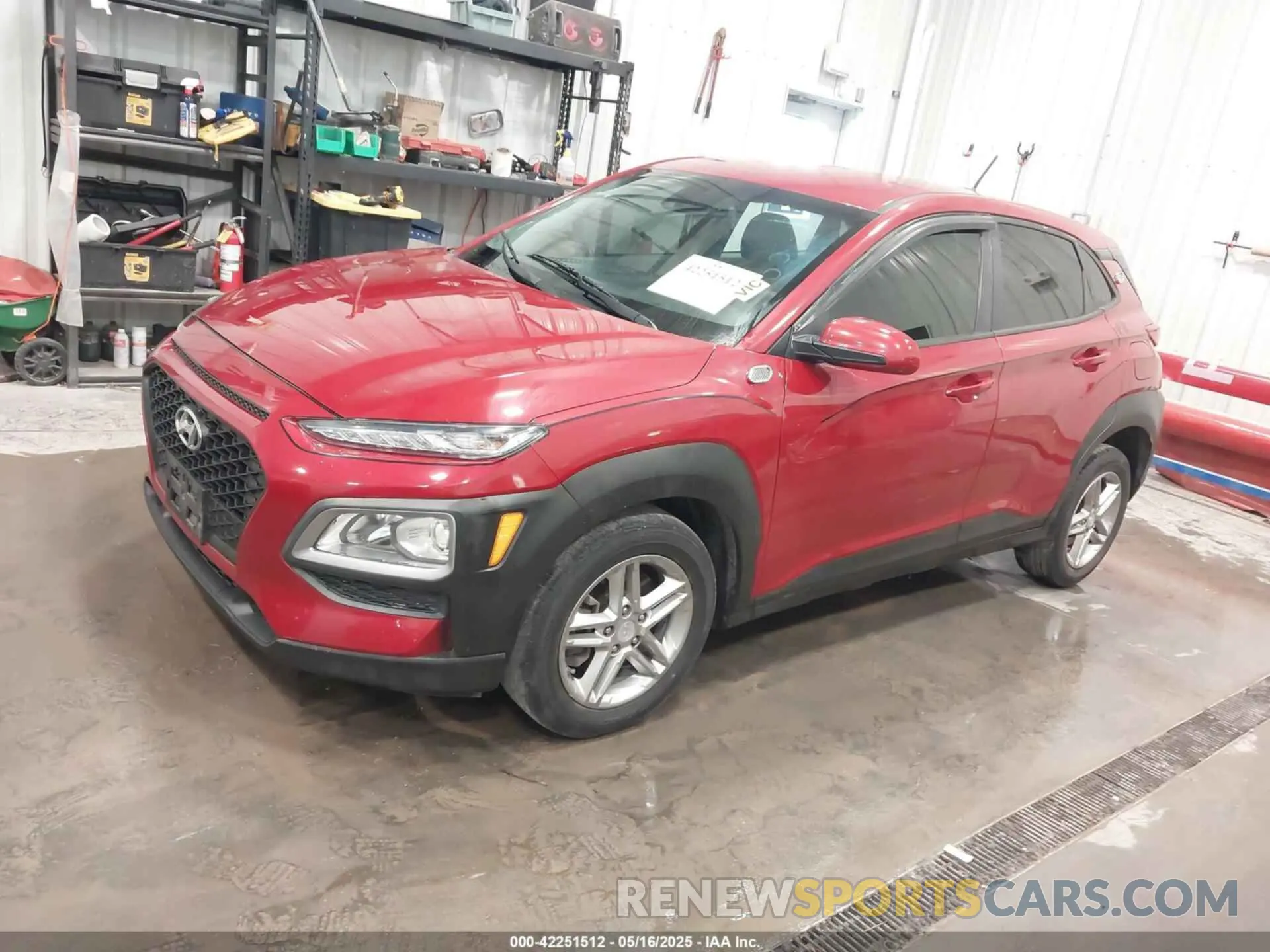 2 Photograph of a damaged car KM8K1CAA7KU287424 HYUNDAI KONA 2019
