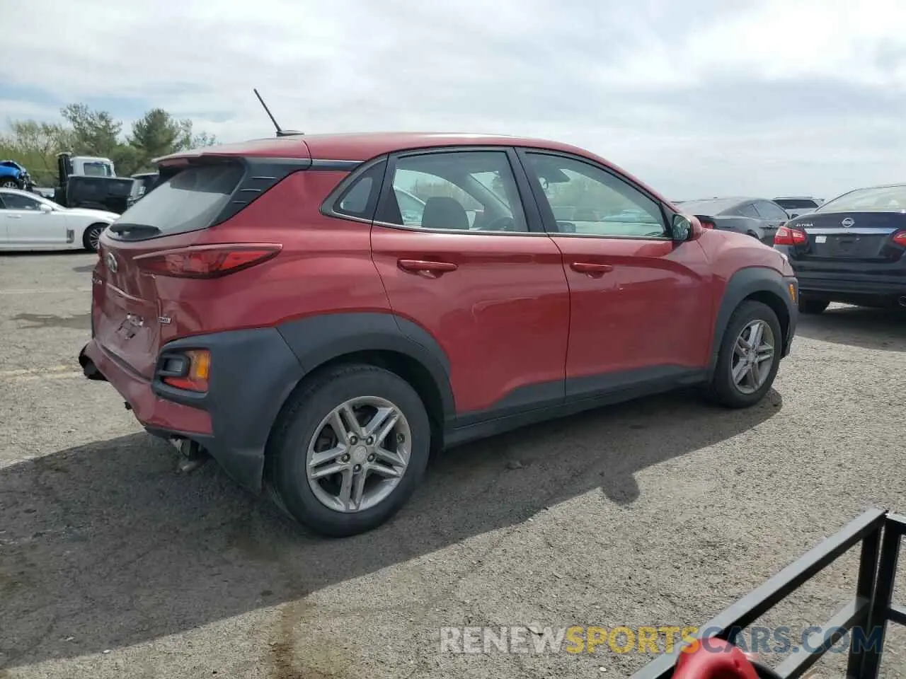 3 Фотография поврежденного автомобиля KM8K1CAA8KU358159 HYUNDAI KONA 2019