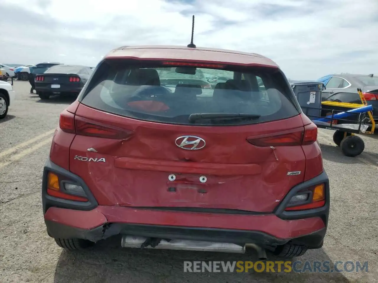 6 Фотография поврежденного автомобиля KM8K1CAA8KU358159 HYUNDAI KONA 2019