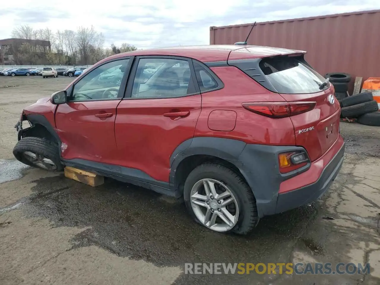 2 Photograph of a damaged car KM8K1CAAXKU219991 HYUNDAI KONA 2019
