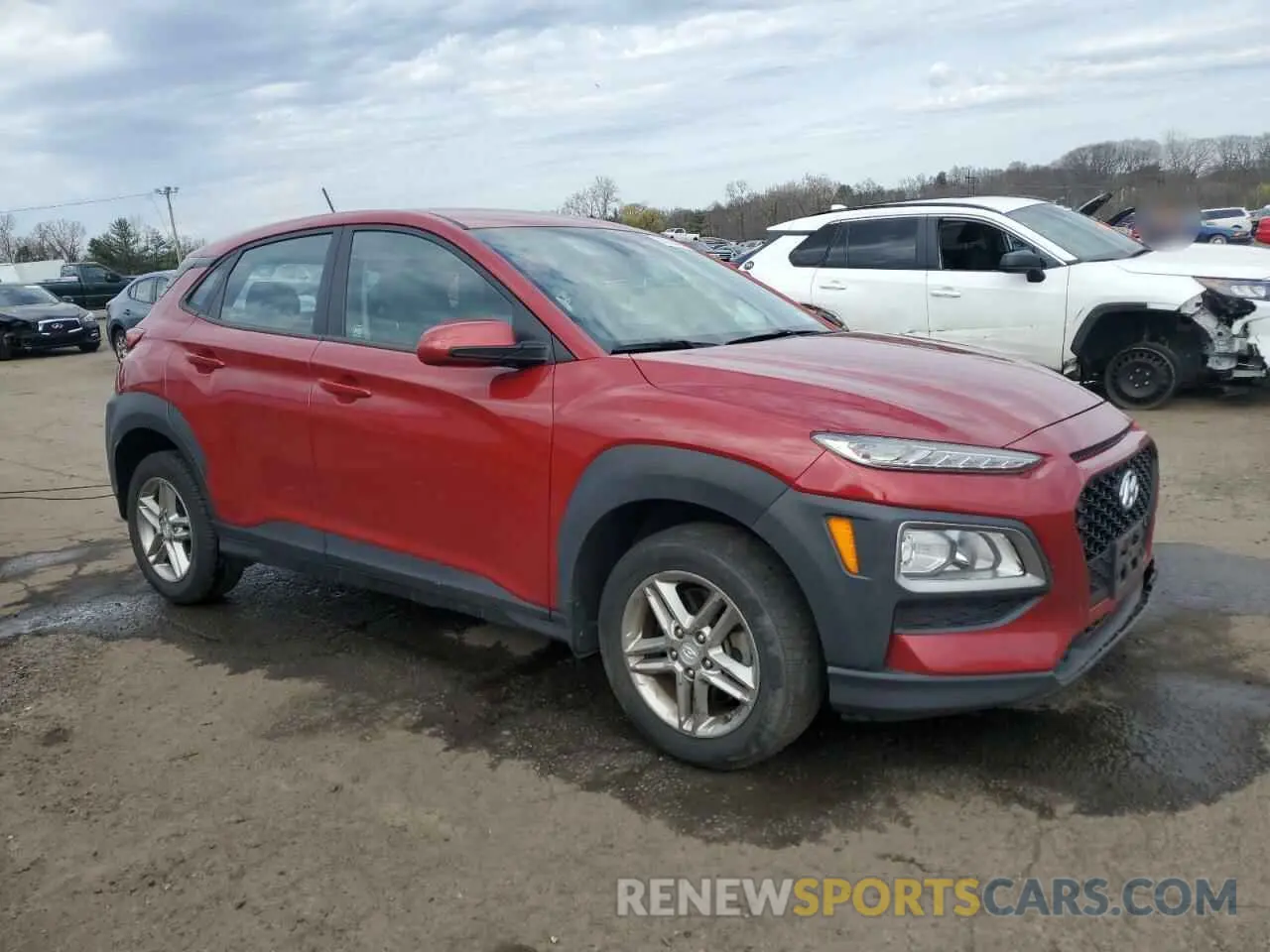 4 Photograph of a damaged car KM8K1CAAXKU219991 HYUNDAI KONA 2019