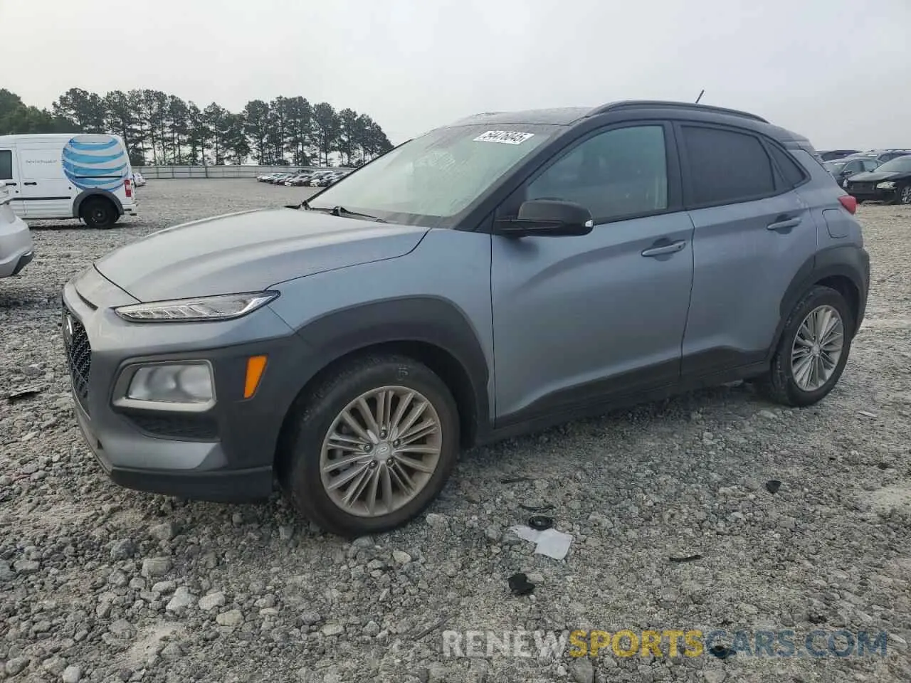 1 Photograph of a damaged car KM8K22AAXKU328670 HYUNDAI KONA 2019