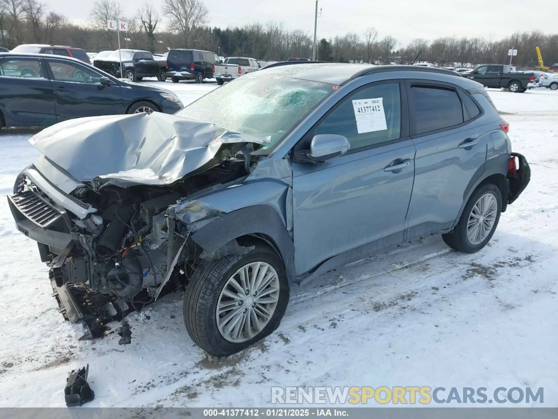 2 Photograph of a damaged car KM8K2CAA1KU235929 HYUNDAI KONA 2019