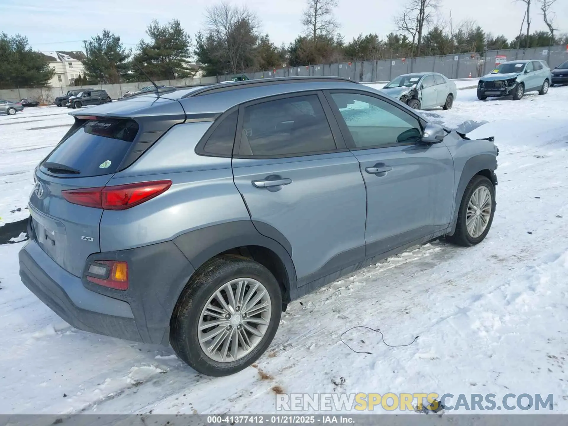 4 Photograph of a damaged car KM8K2CAA1KU235929 HYUNDAI KONA 2019