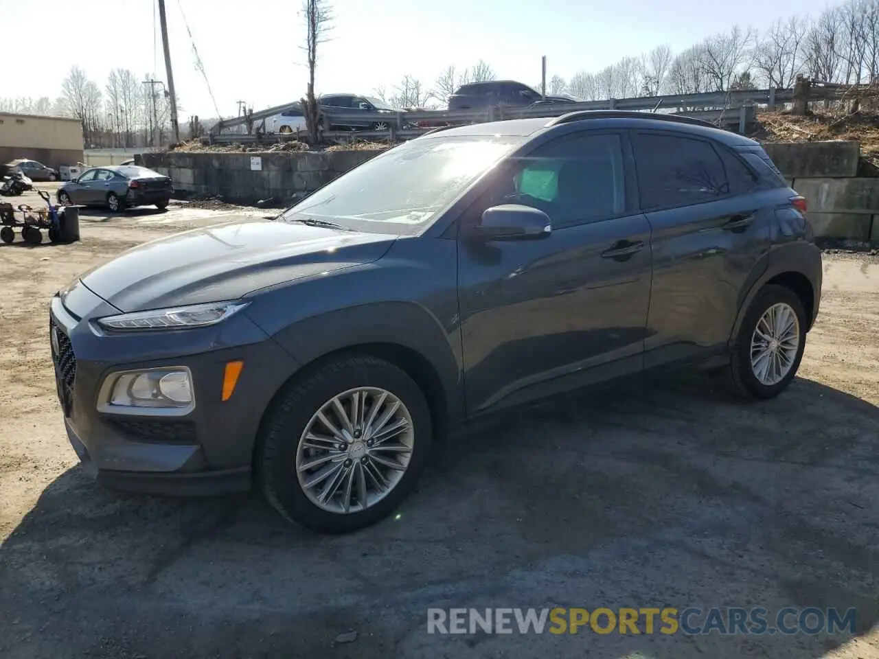 1 Photograph of a damaged car KM8K2CAA2KU341239 HYUNDAI KONA 2019