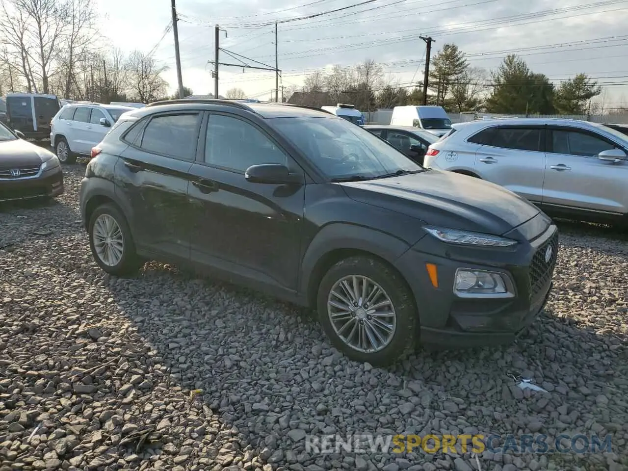 4 Photograph of a damaged car KM8K2CAA3KU366280 HYUNDAI KONA 2019