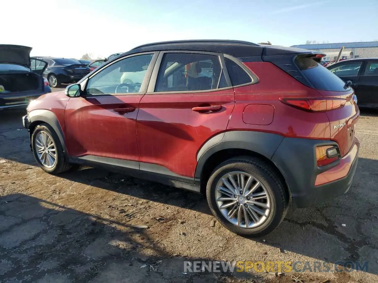 2 Photograph of a damaged car KM8K2CAA6KU217832 HYUNDAI KONA 2019