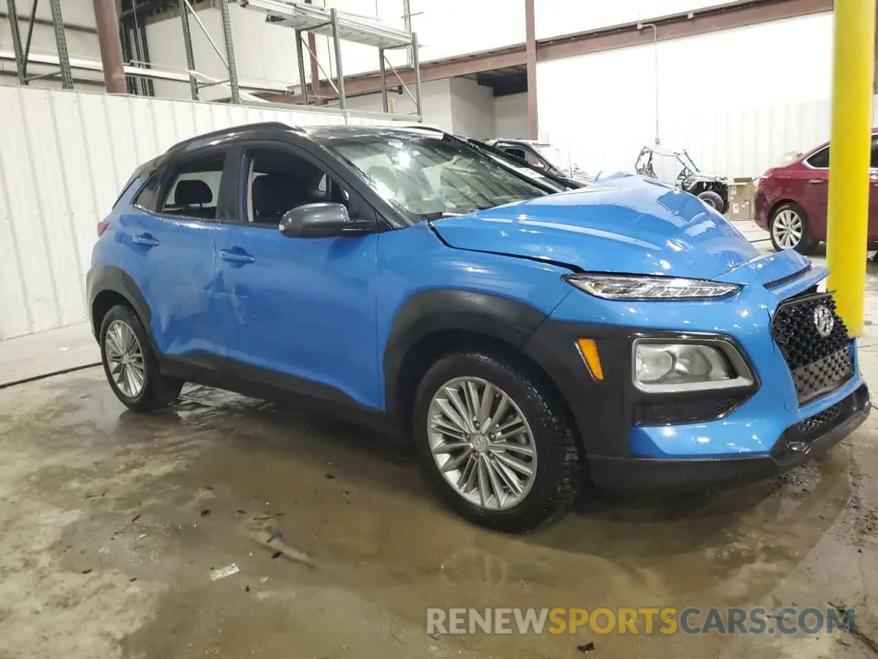 4 Photograph of a damaged car KM8K2CAA8KU199351 HYUNDAI KONA 2019