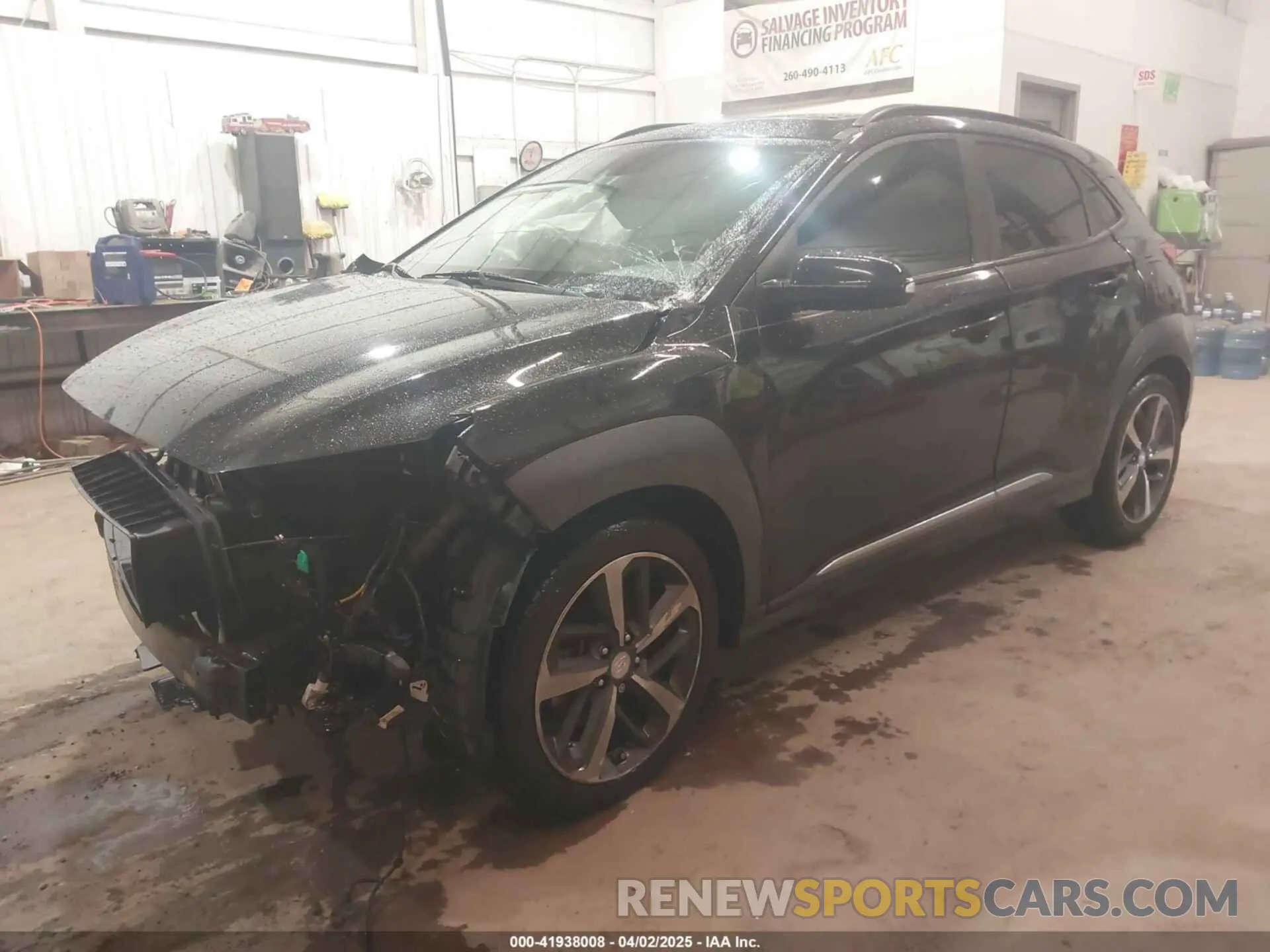2 Фотография поврежденного автомобиля KM8K33A56KU206278 HYUNDAI KONA 2019