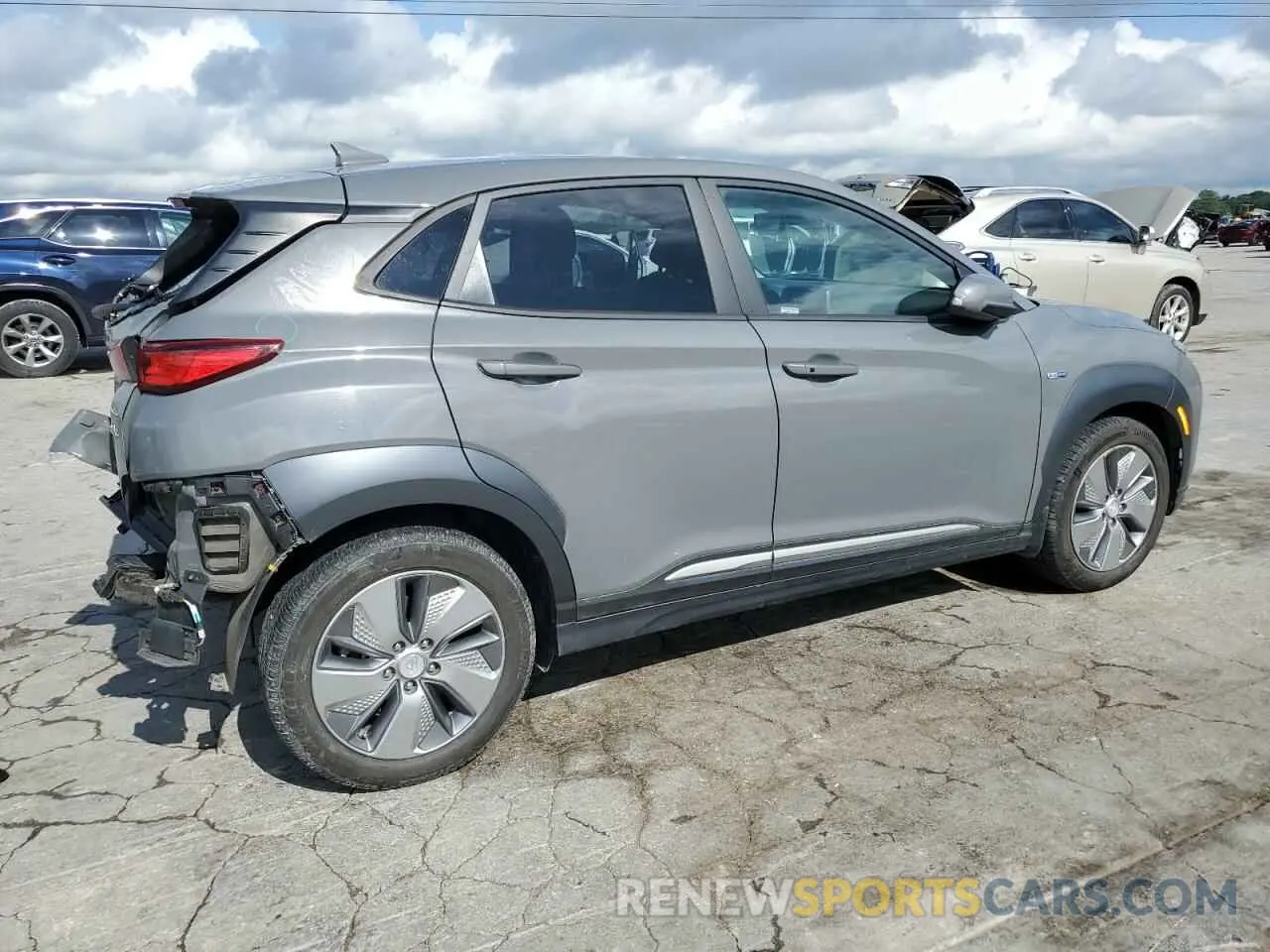 3 Photograph of a damaged car KM8K33AG0KU052670 HYUNDAI KONA 2019
