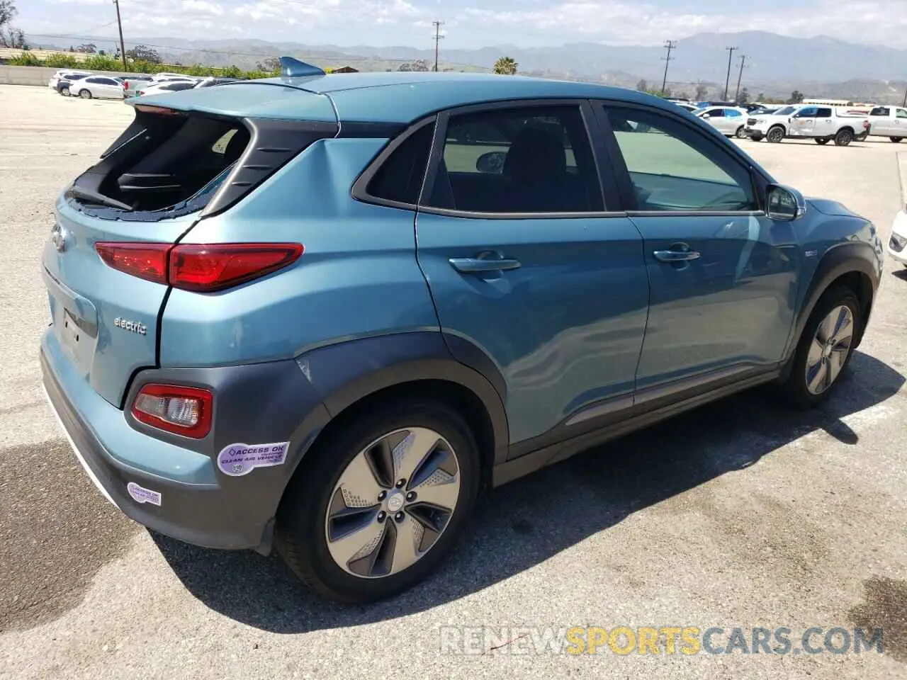 3 Photograph of a damaged car KM8K33AG2KU023414 HYUNDAI KONA 2019