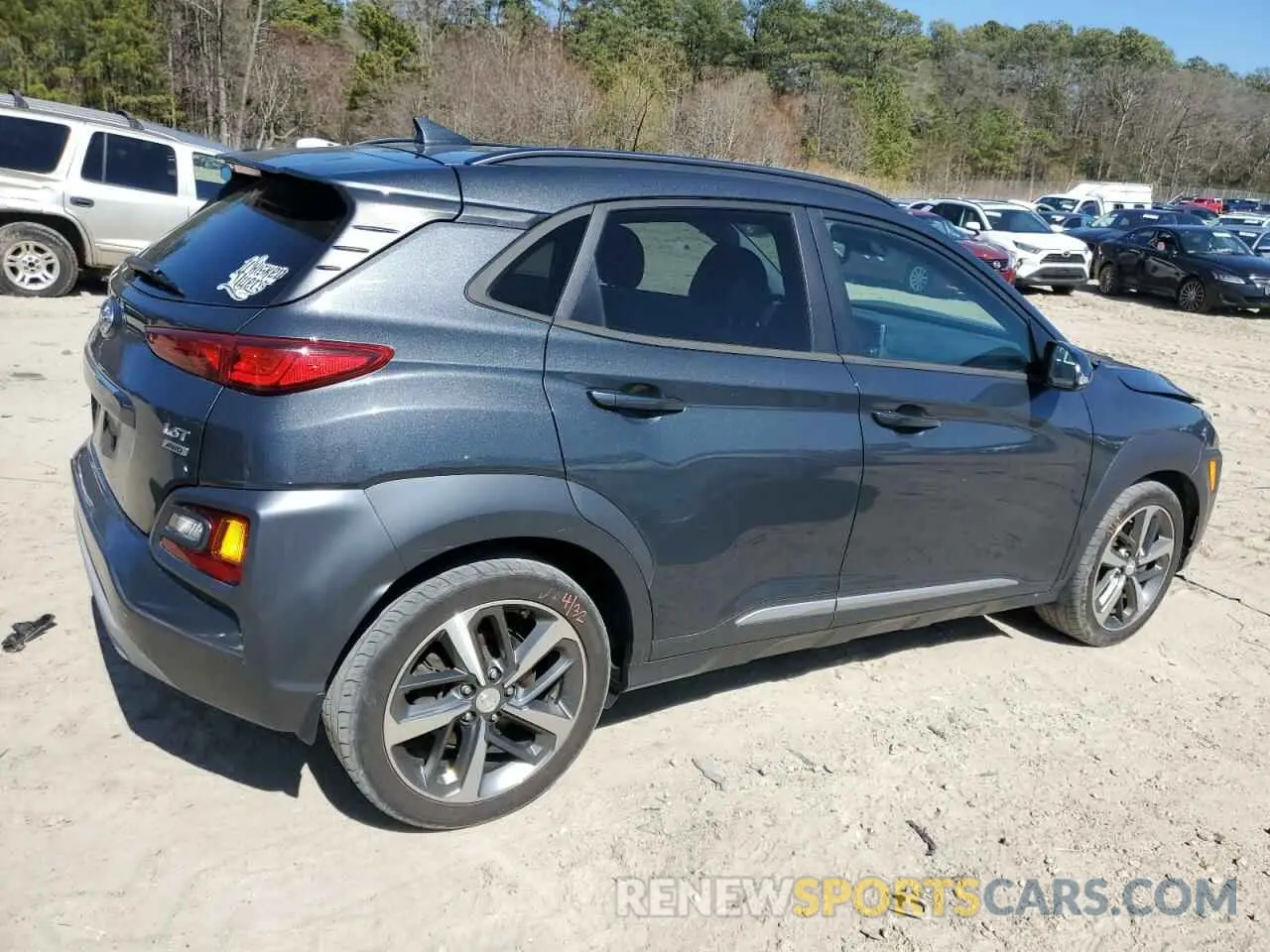 3 Photograph of a damaged car KM8K3CA50KU387412 HYUNDAI KONA 2019