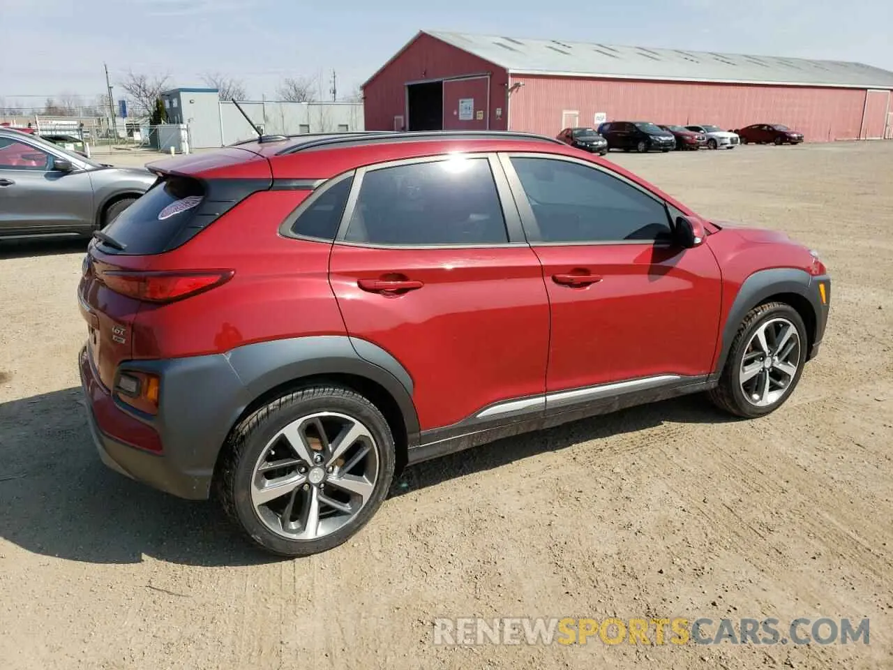 3 Photograph of a damaged car KM8K3CA52KU371485 HYUNDAI KONA 2019