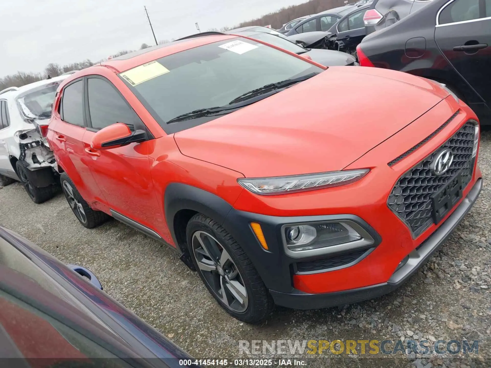 1 Фотография поврежденного автомобиля KM8K3CA53KU330542 HYUNDAI KONA 2019