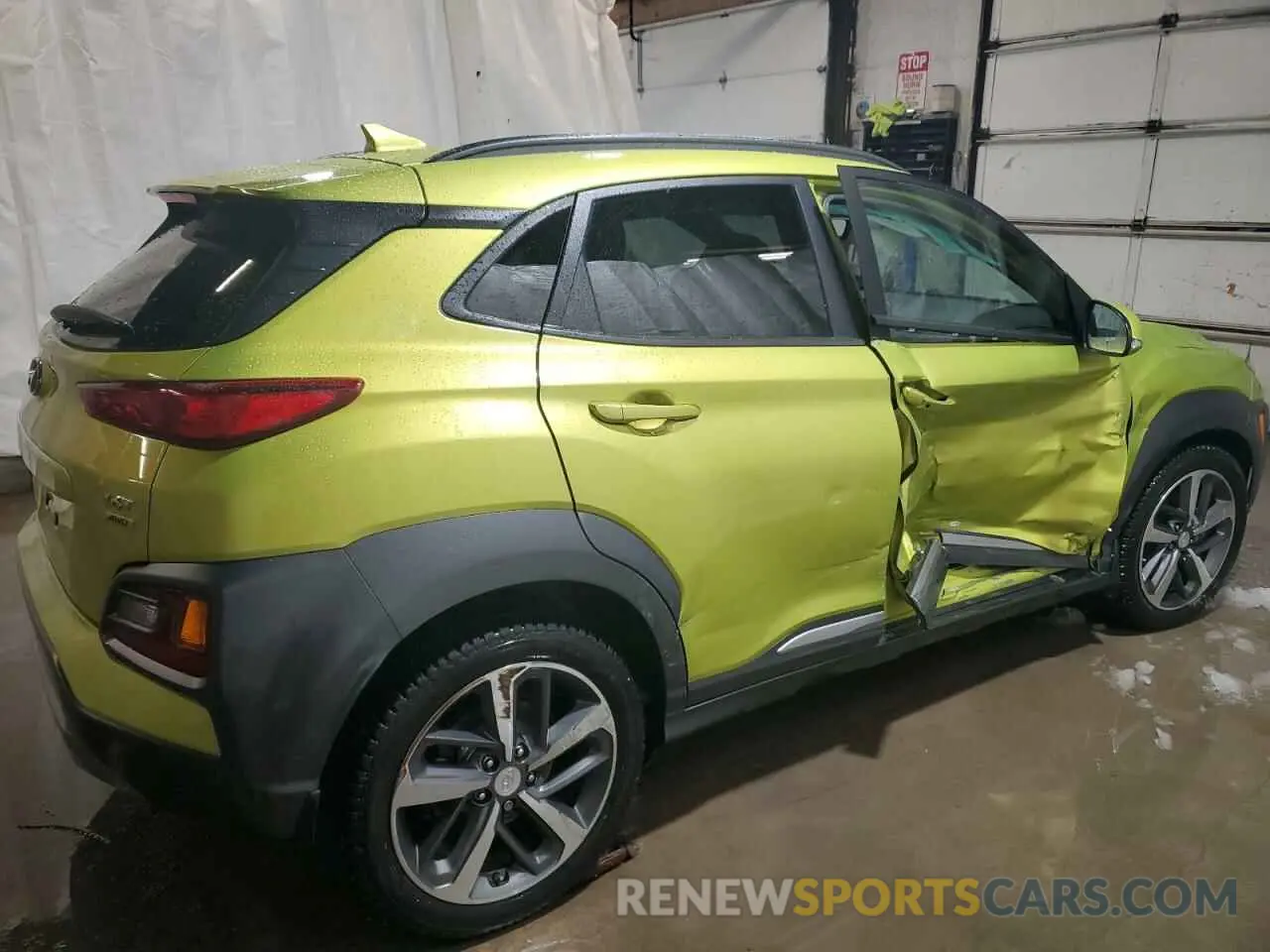3 Photograph of a damaged car KM8K3CA54KU329626 HYUNDAI KONA 2019