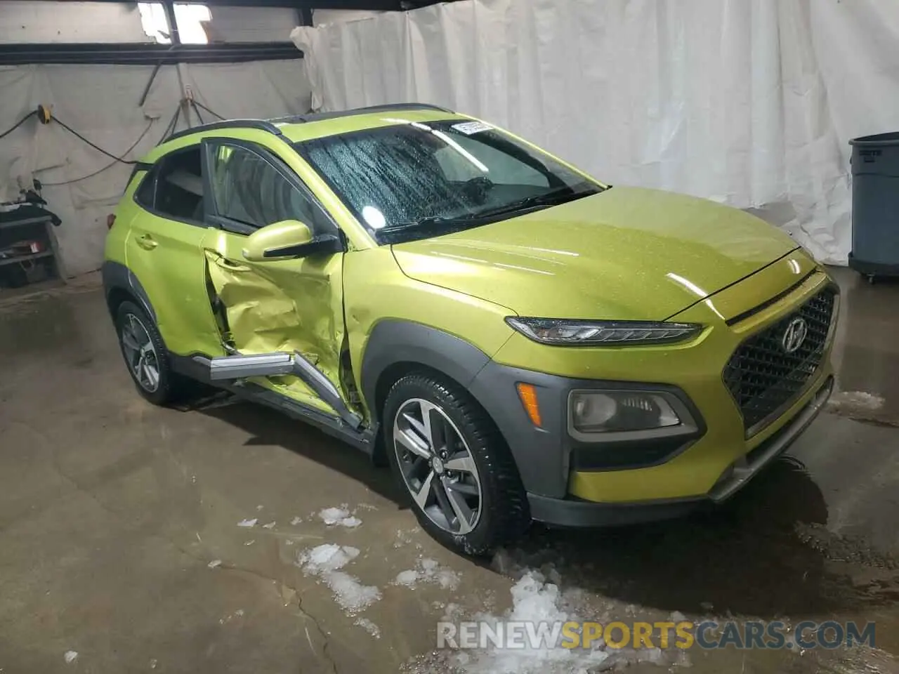 4 Photograph of a damaged car KM8K3CA54KU329626 HYUNDAI KONA 2019